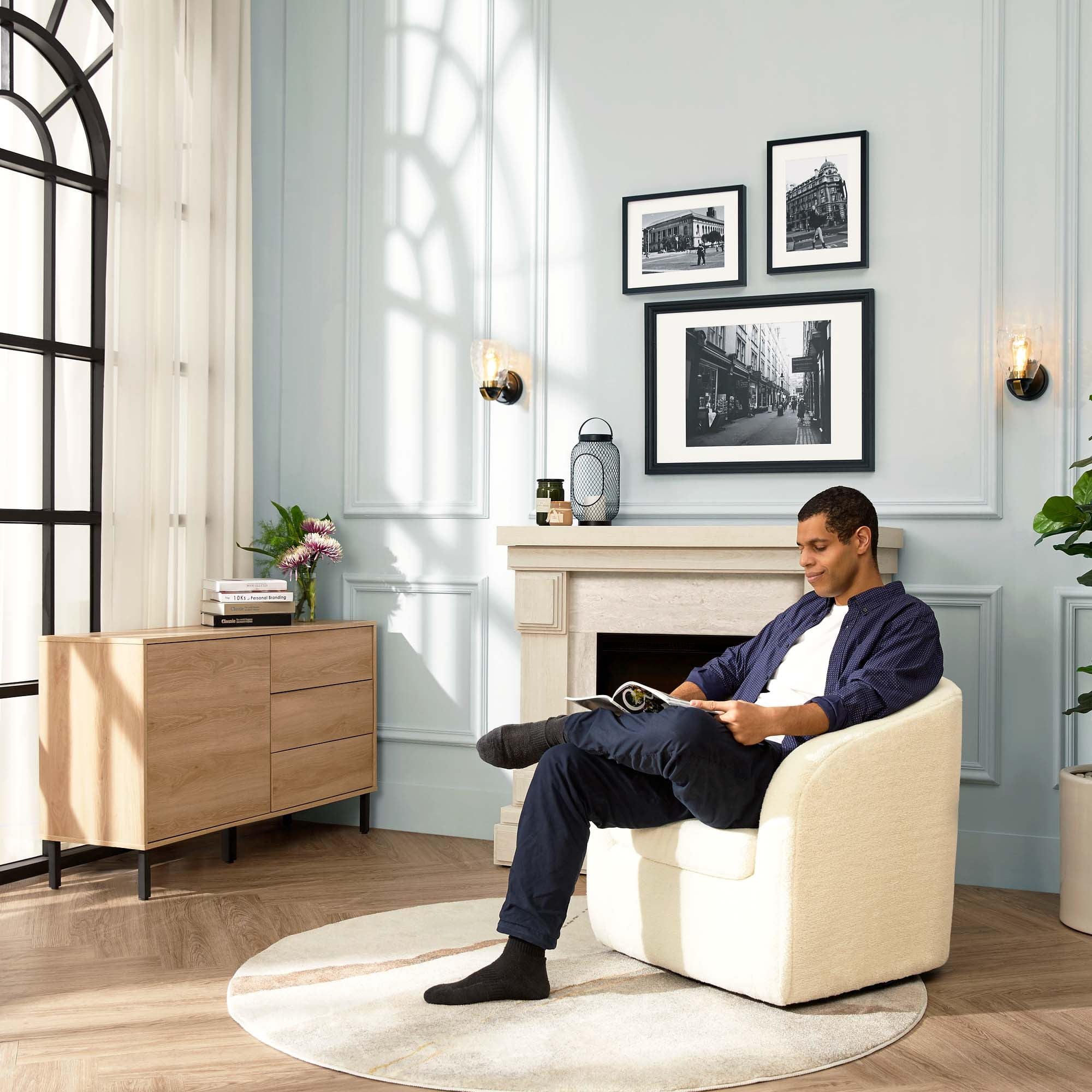 Teamson Home Cairo 47.5" Wooden Sideboard - Image 4