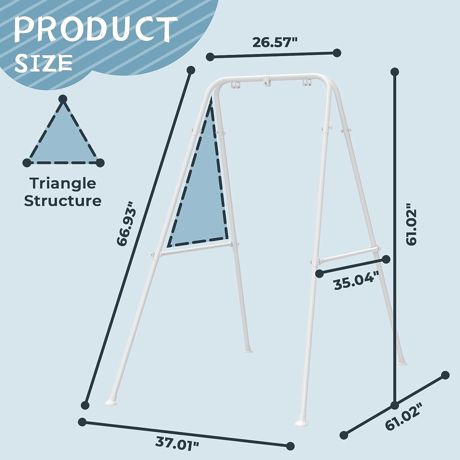 Baby Jumper with Stand, Baby Bouncer&Baby Jumper Activity Center, Baby Exerciser for Girl/Boy, Infant Ideal Gift, White - Image 4