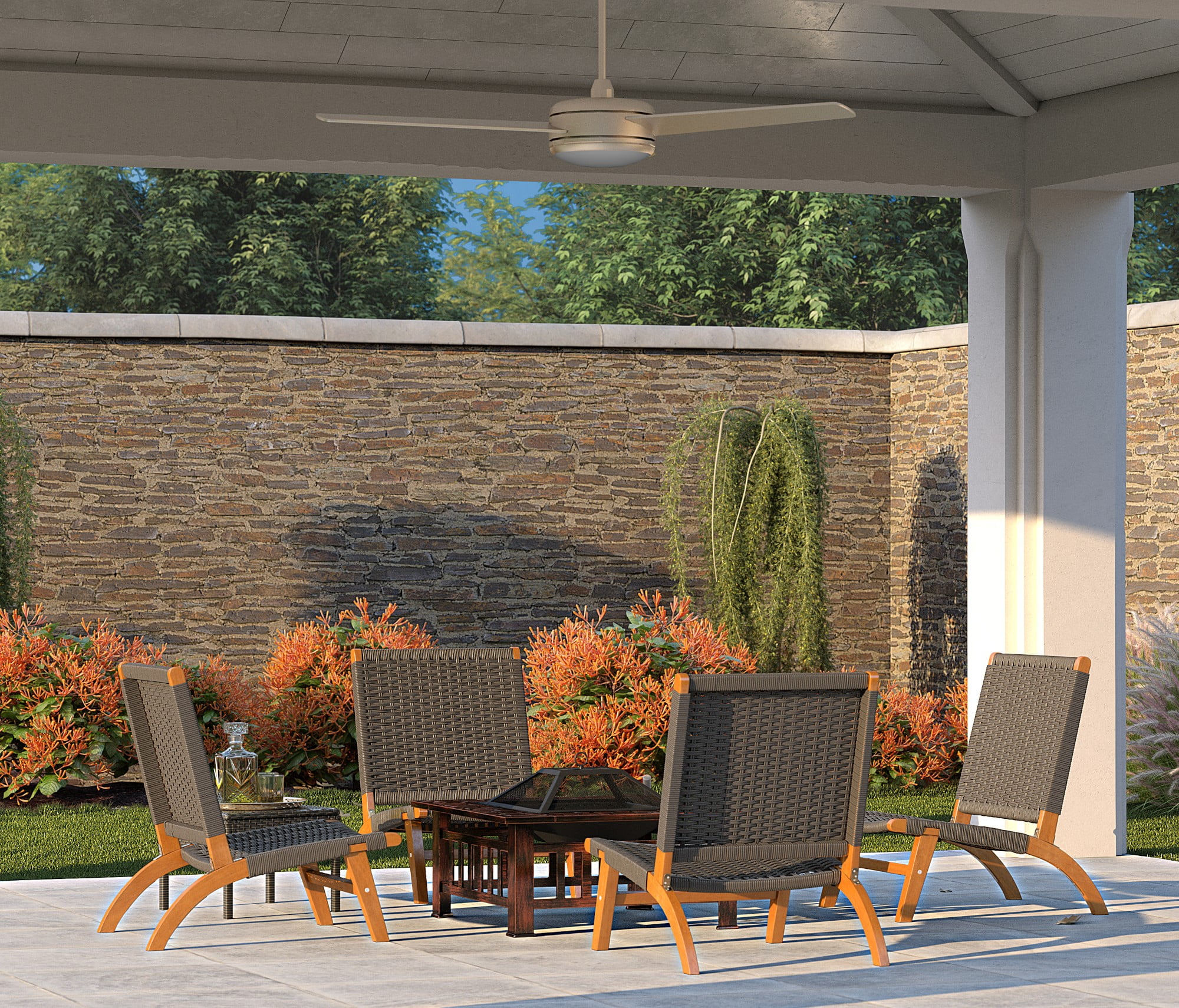 Balkene Home Costa Rica Outdoor Modern Lounge Chair - Image 7