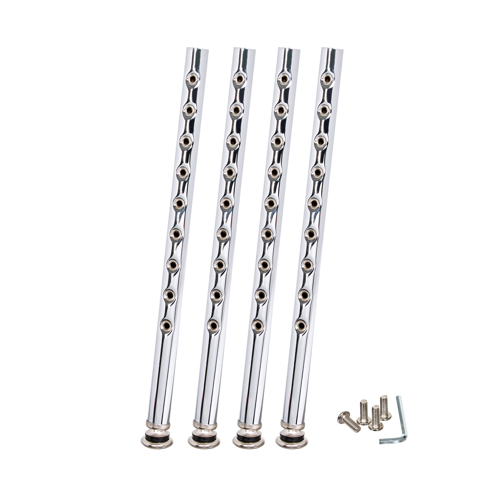 Hampden Furnishings Flynn 25"-33" Adjustable Masonite/Steel Stool with Backrest, Black, 2 PK - Image 4