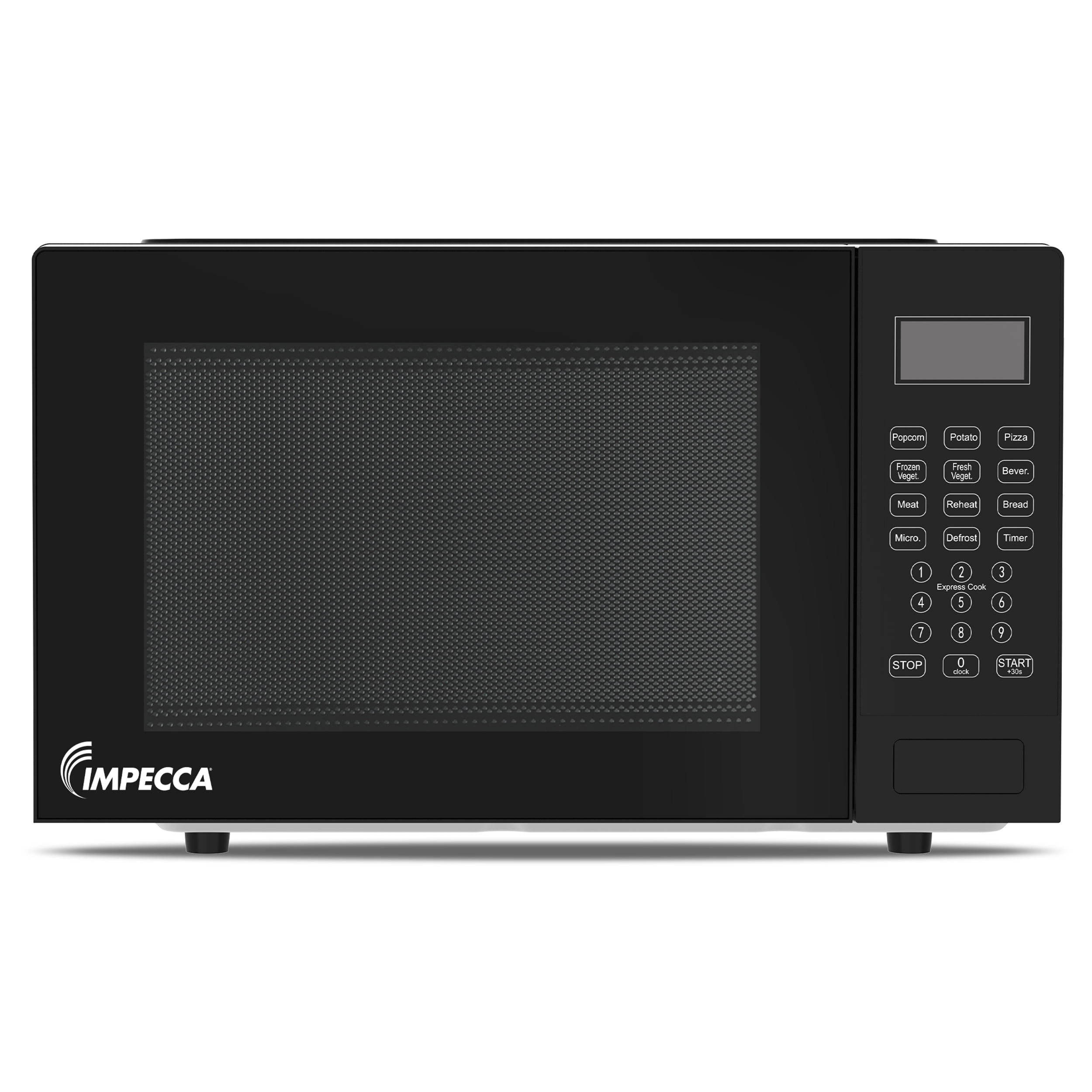 Impecca 0.9 cu ft Countertop Microwave Oven in Classic Black - Image 2