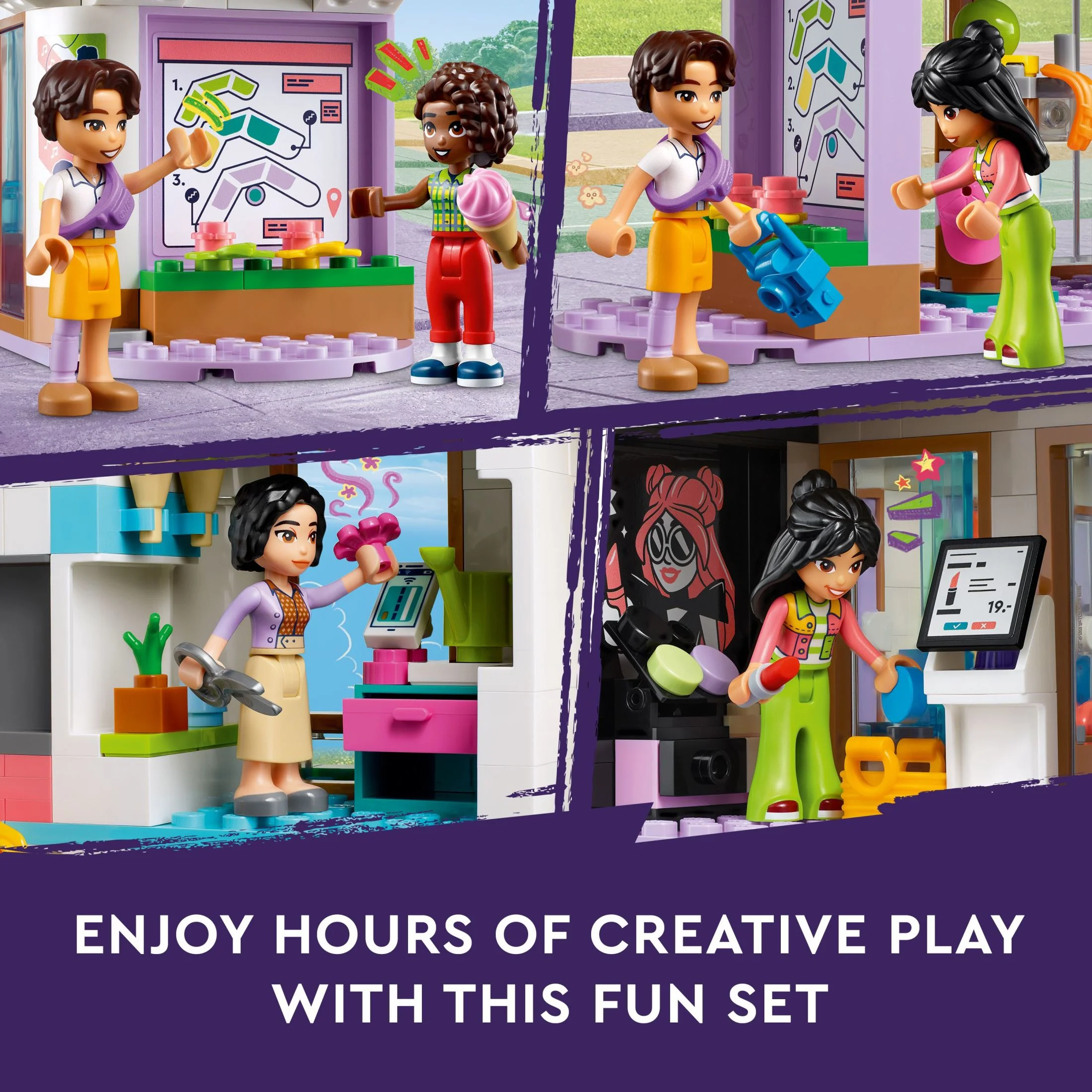 LEGO Friends Heartlake City Shopping Mall Toy, Building Kit with Mini-Doll Accessories for Kids to Build Social Skills and Play Together, Gift Set for 8 Year Old Kids, Girls and Boys, 42604 - Image 7