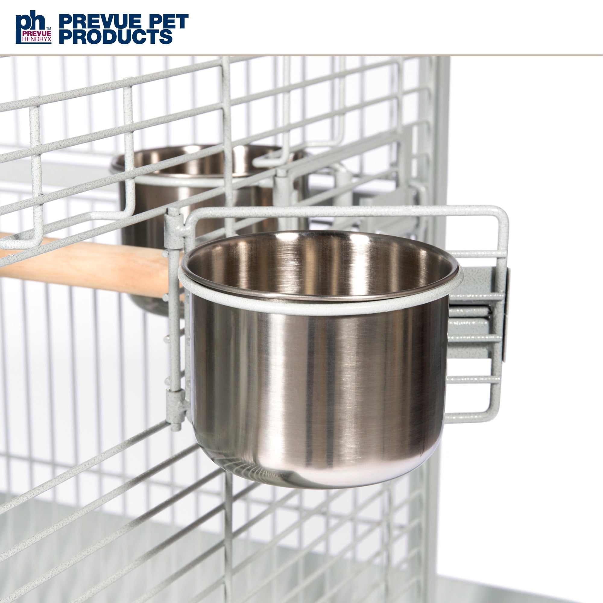 Prevue Pet Products Select Wrought Iron Parrot Bird Cage 24x20x60", Pewter - Image 16