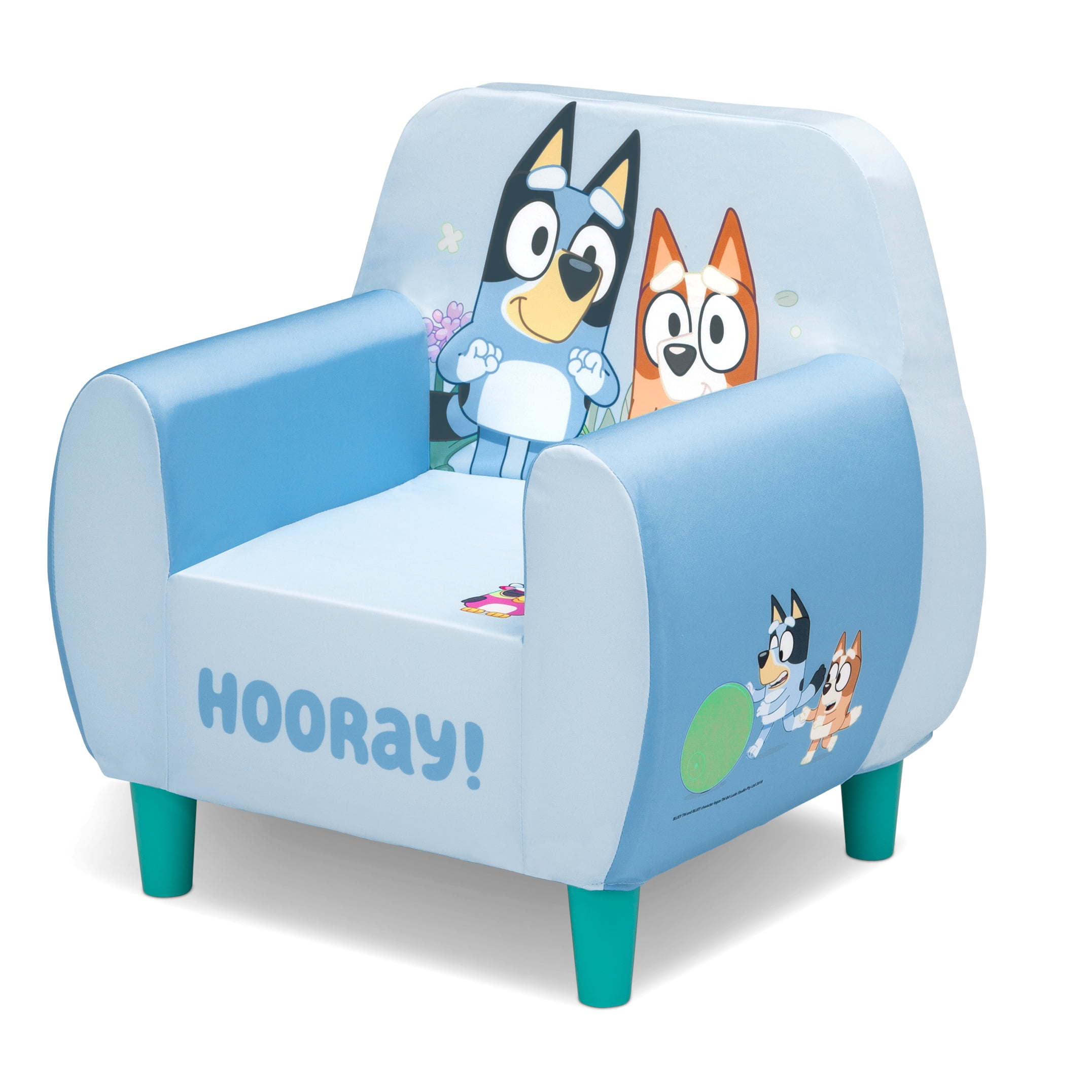 Bluey Foam Chair by Delta Children, Blue - Image 3