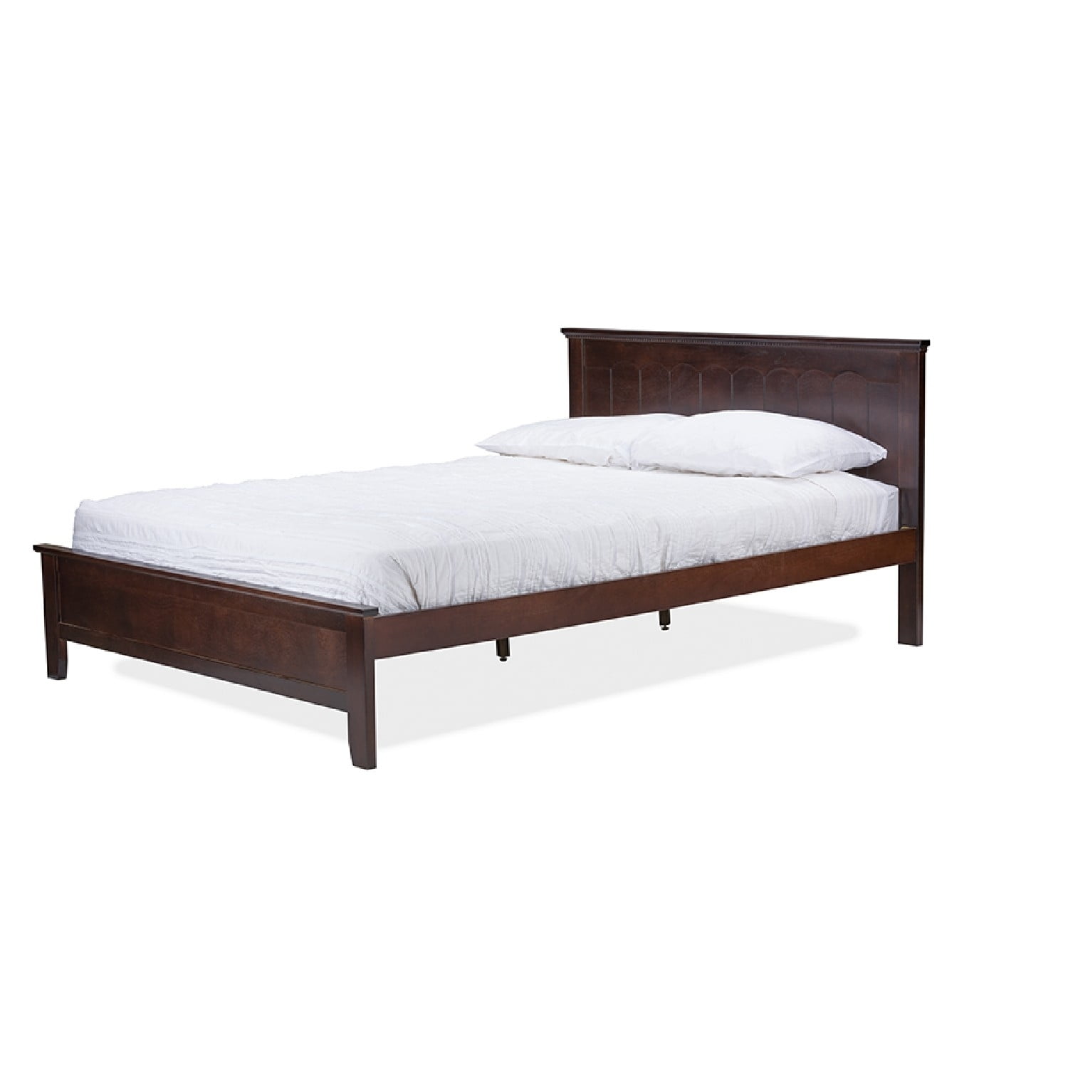 Baxton Studio Schiuma Cappuccino Wood Contemporary Twin-Size Bed - Image 3