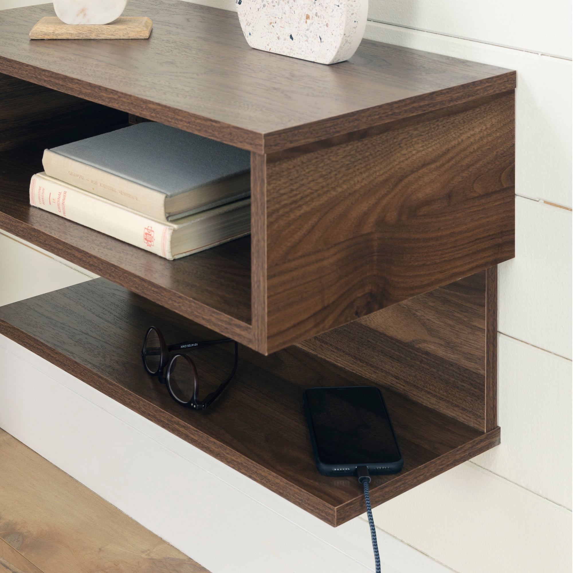 South Shore 10 x 28.75 inches Natural Floating Shelf - Image 3
