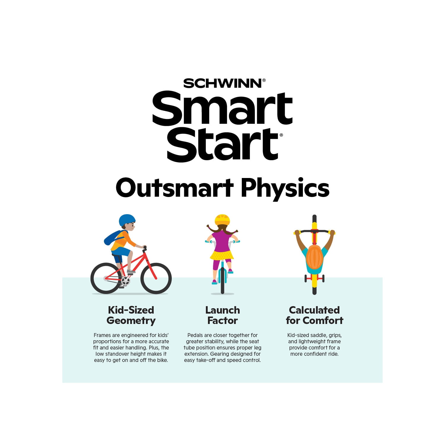 18" Schwinn Squirt Sidewalk Bike for Kids, Blue and Green, Kids Age 6-9 Years - Image 2