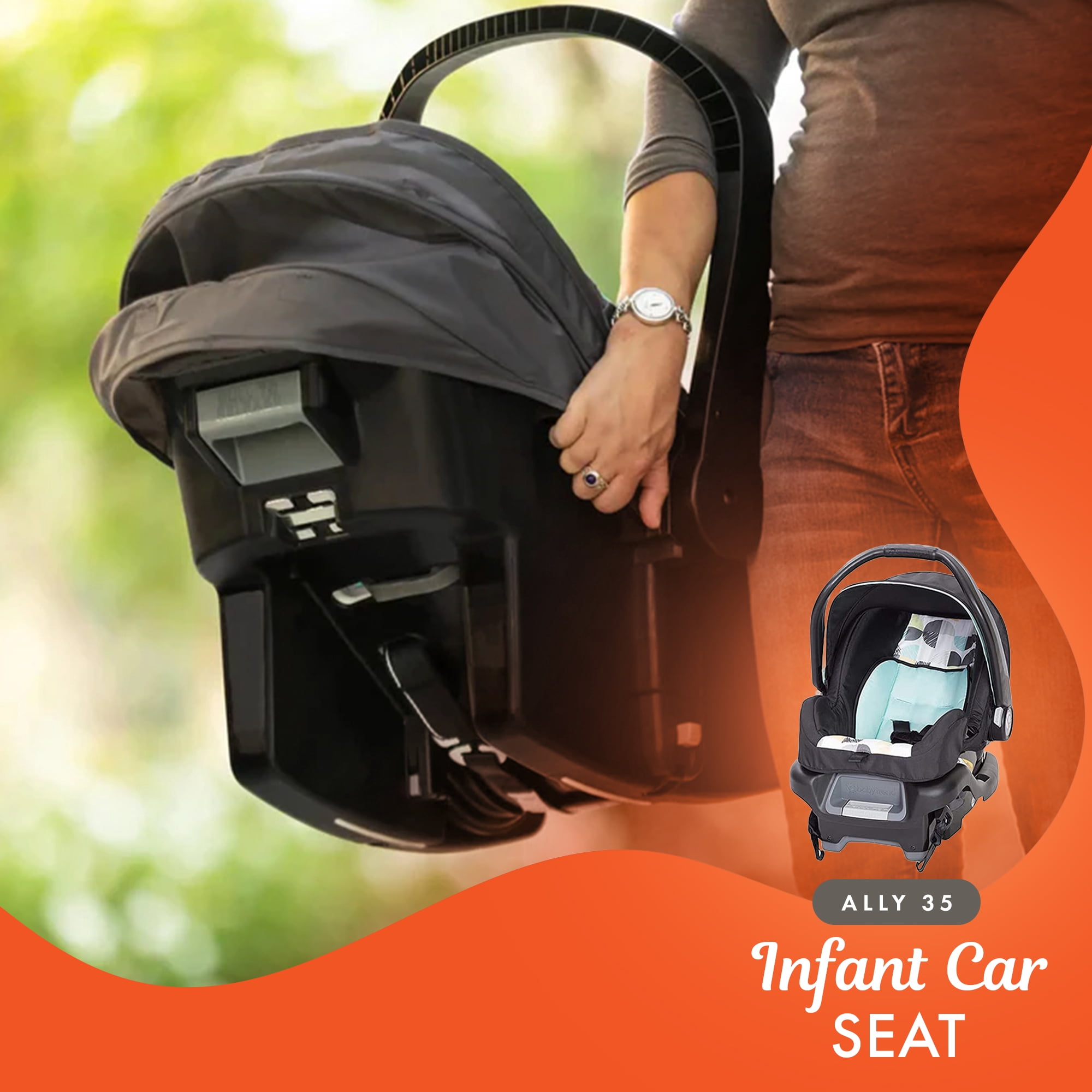 Baby Trend EZ Ride 35 Travel System Stroller Car Seat Combo for Baby, Doodle Dots - Image 10