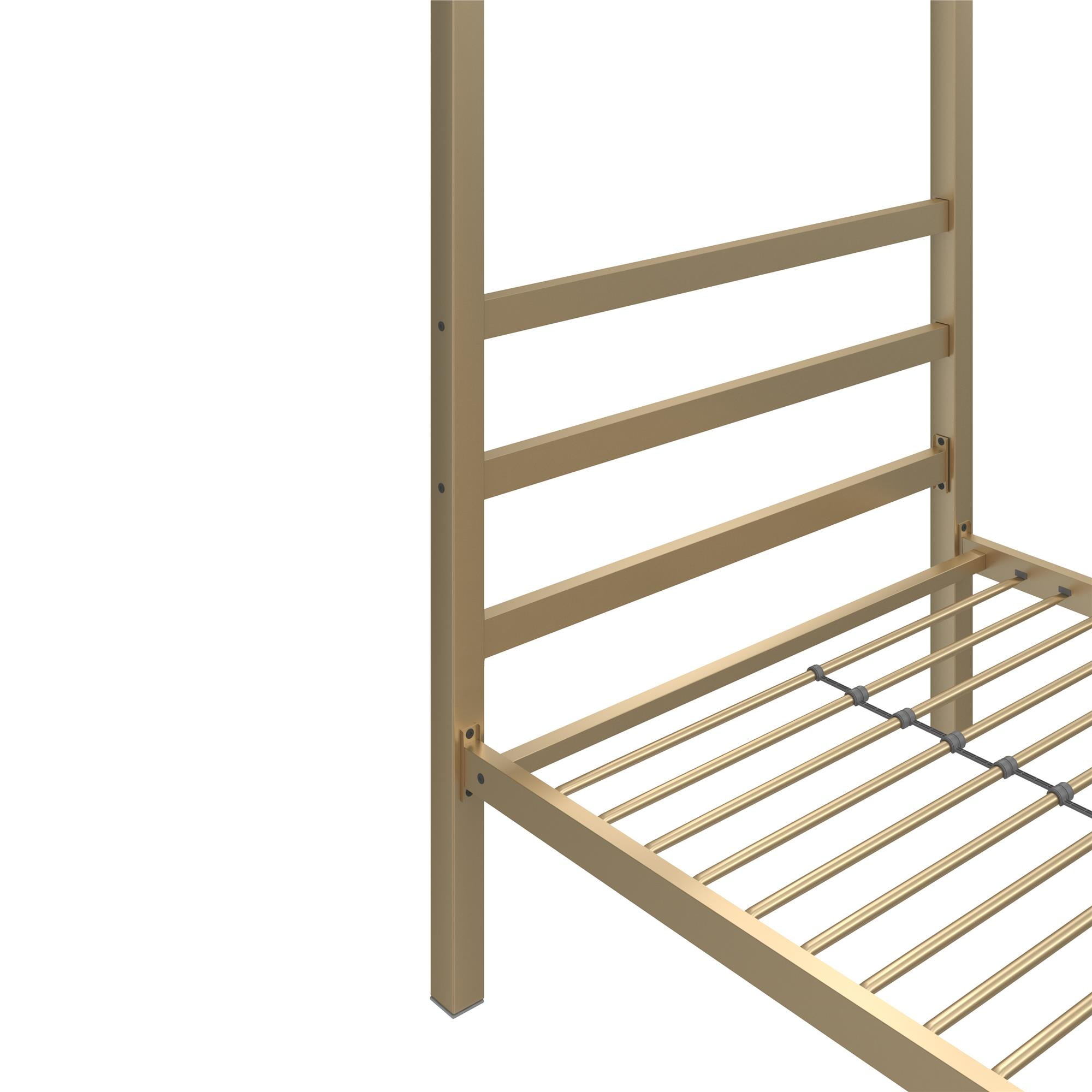 DHP Modern Metal Canopy Platform Bed Frame, Twin, Gold - Image 7