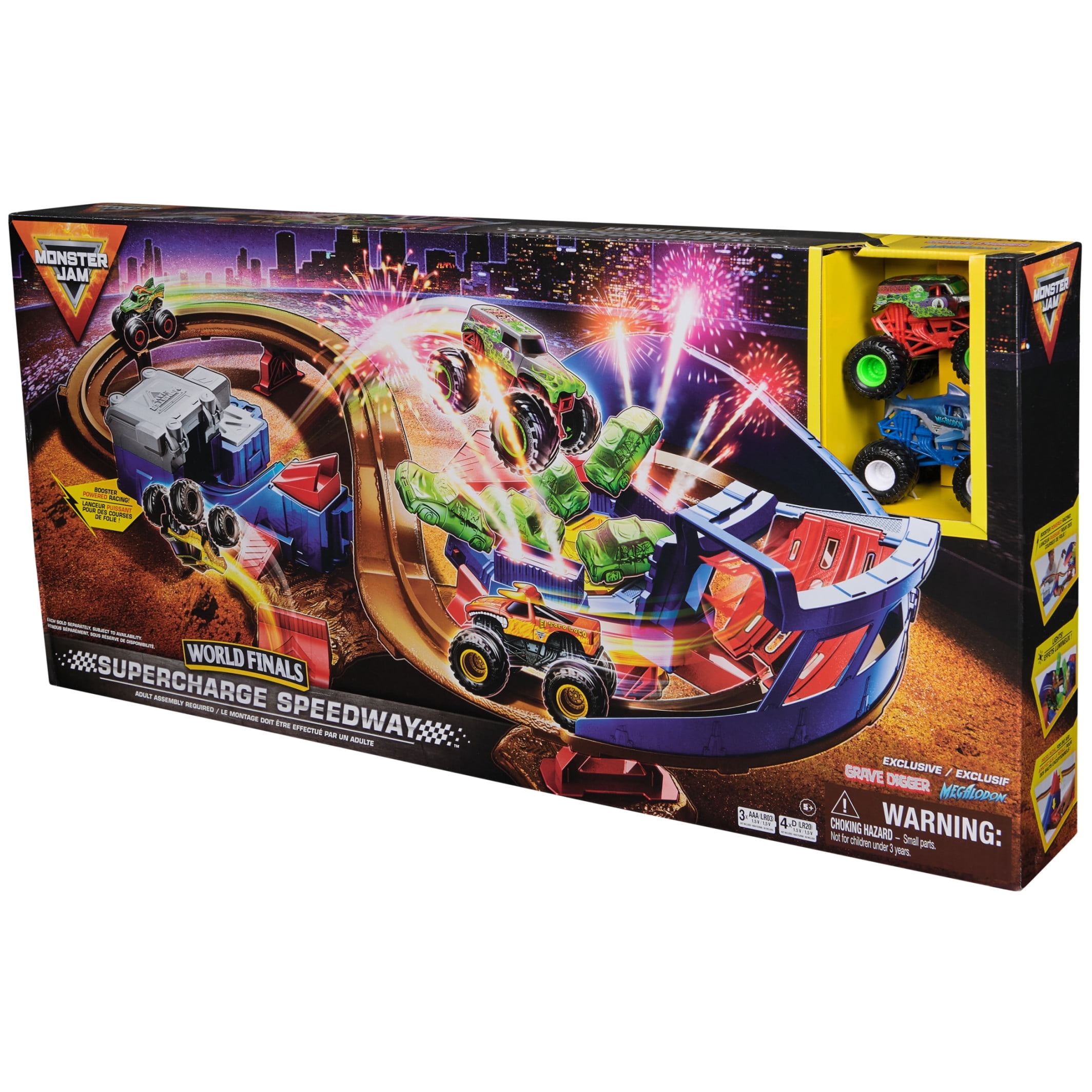 Monster Jam, Supercharge Speedway 46-inch Long Playset with 2 Monster Trucks, for Ages 3 and up - Image 7