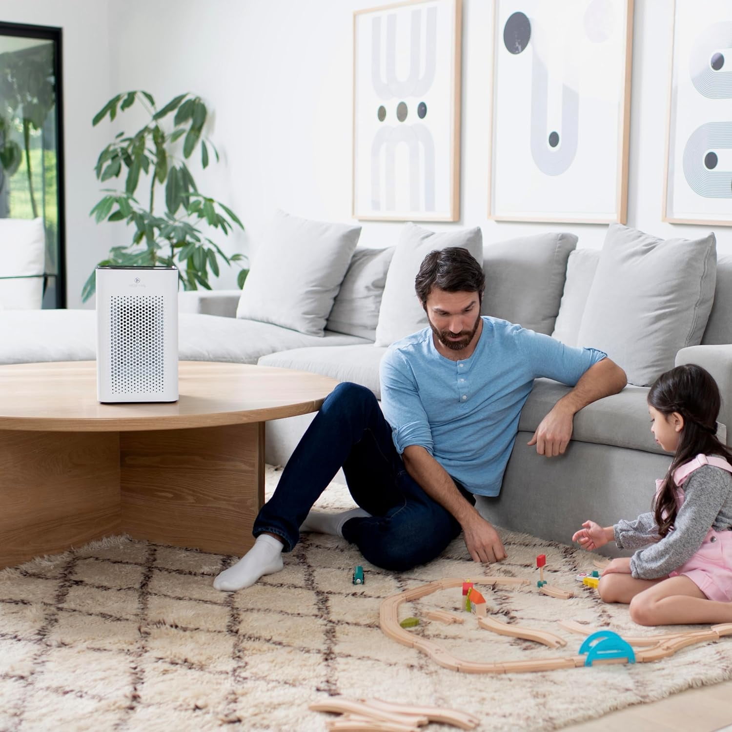 Medify Air White MA-25 Air Purifier with HEPA Filters I Smoke Dust Odors Pet Dander I 3 in 1 with Pre-filter HEPA H13 & Activated Carbon I Removal of 0.1 to 0.3 microns I 825 Sq ft Coverage I 2-Pack - Image 7