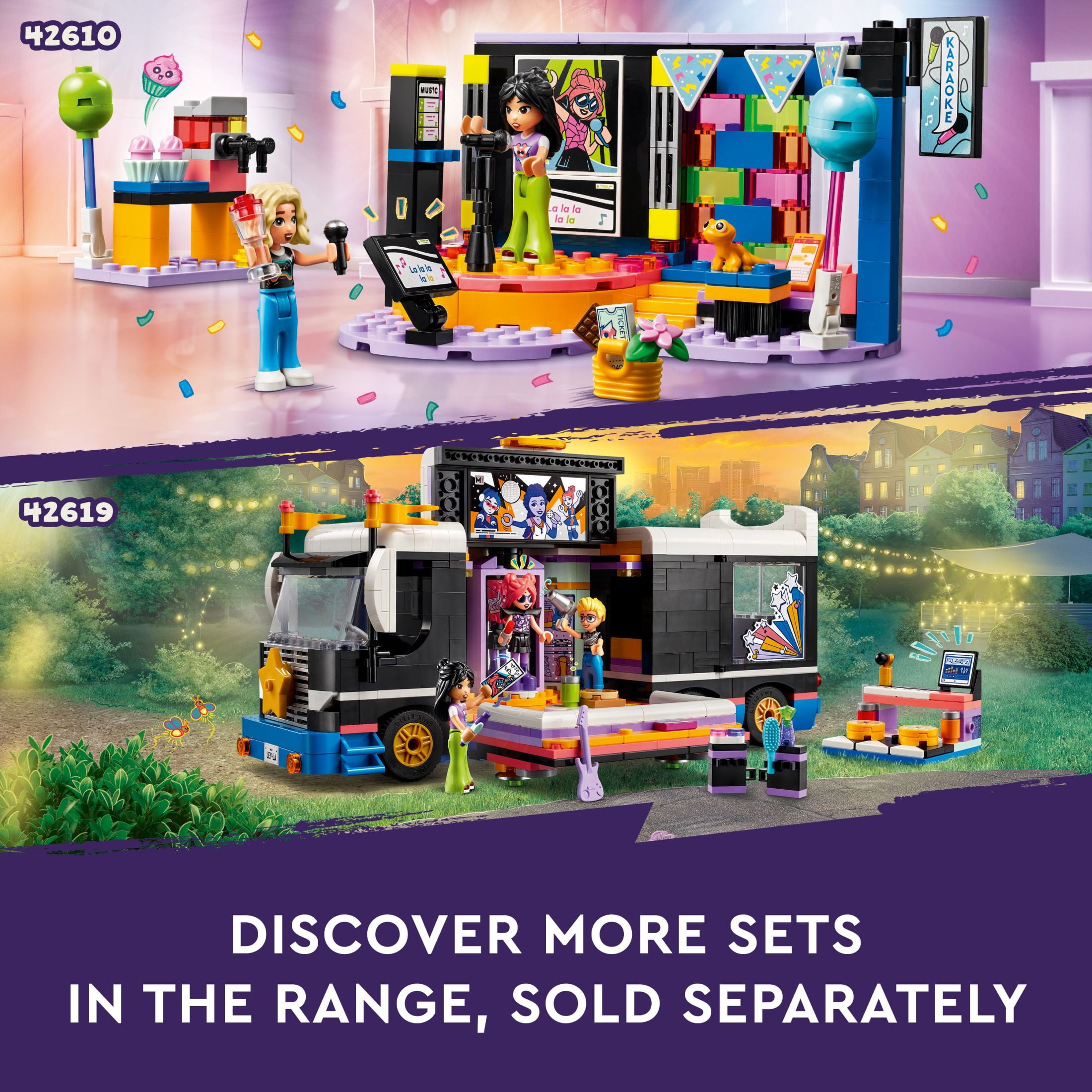 LEGO Friends Heartlake City Music Talent Show Building Kit, Social-Emotional Musical Toy for Kids to Play Together with 4 Mini-Doll Characters, Music Gift for 7 Year Old Kids, Girls and Boys, 42616 - Image 4