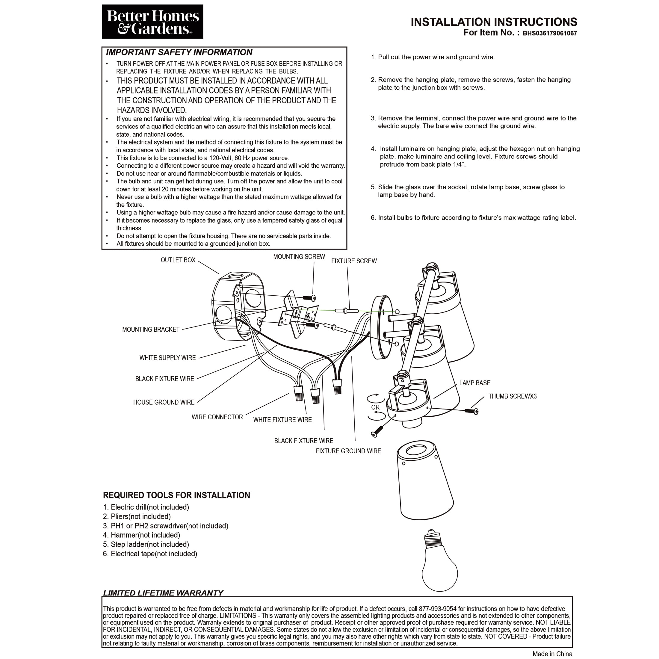 Better Homes & Gardens 22" Contemporary 3-Head Vanity Light, Satin Nickel Finish Clear Glass Shades - Image 6