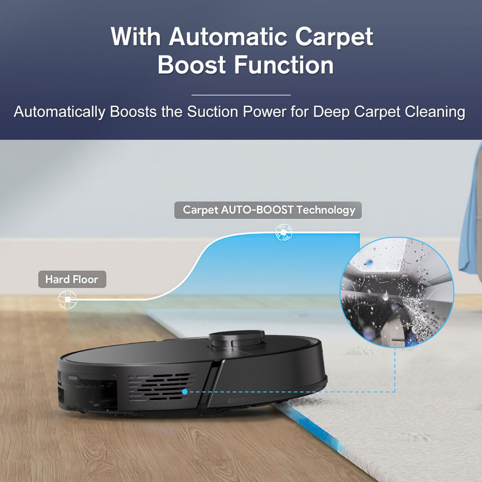 ROBOEVO Robot Vacuum and Mop with Mapping, 360 LIDAR Navigation 4000Pa 140Mins, Ideal for for Pet Hair Hard Floor - Image 6