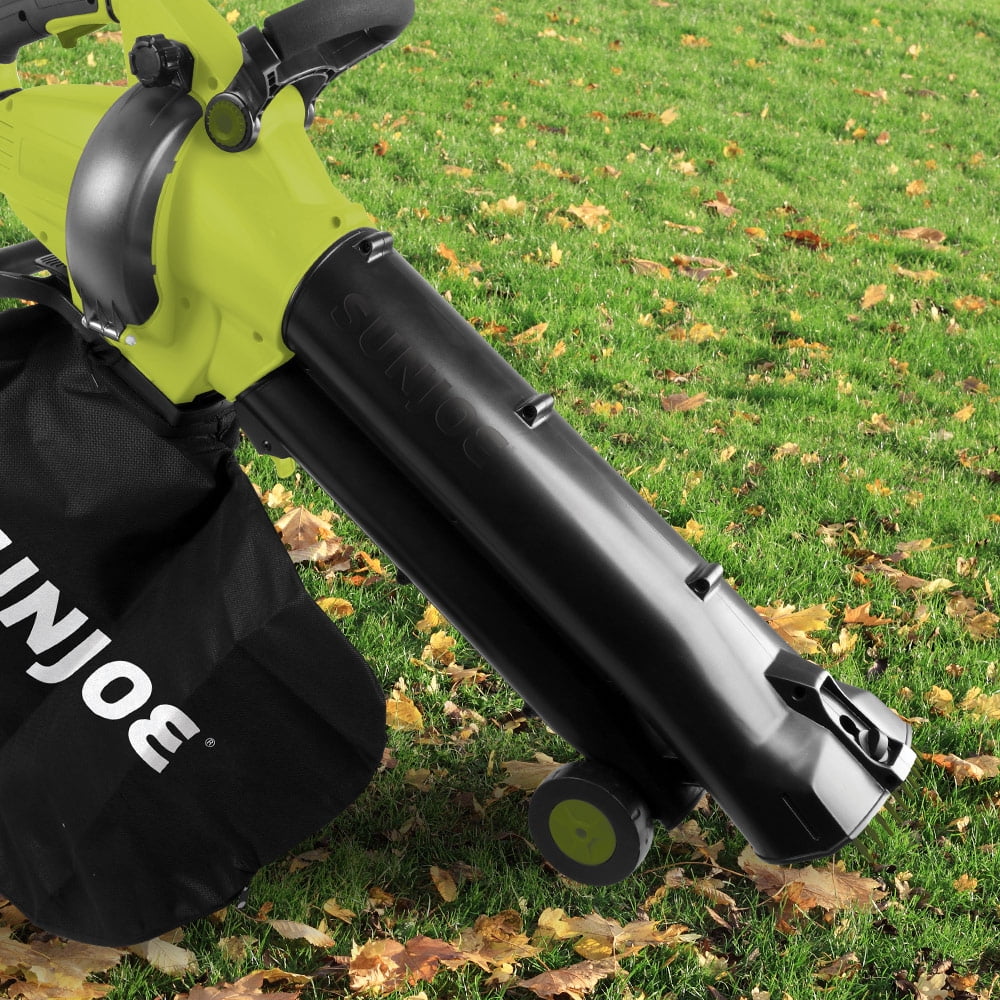 Sun Joe Electric Leaf Blower, Vacuum & Mulcher, 180 MPH, 195 CFM, Leaf-Grabbing Teeth, Telescopic Frame, 12-Amp - Image 4