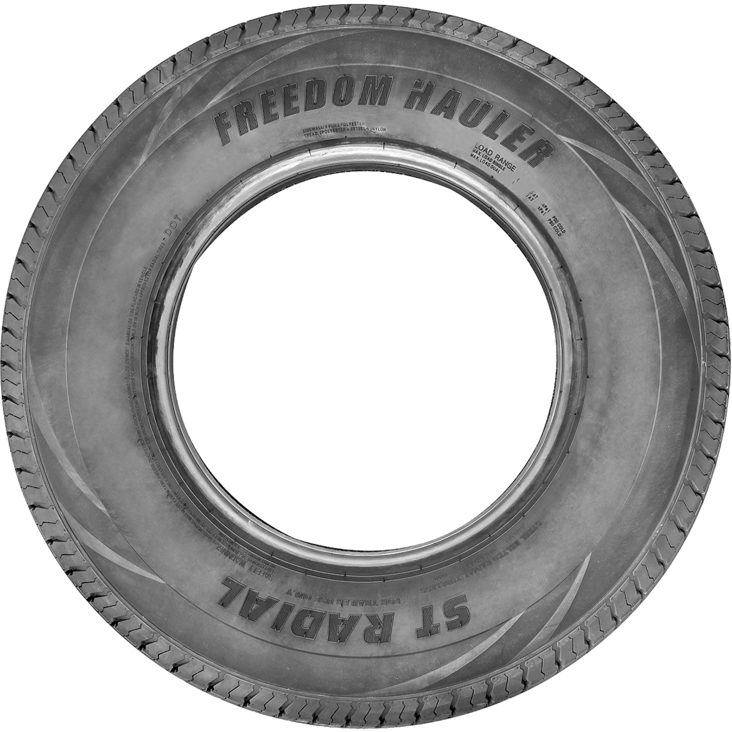 Freedom Hauler St Radial Steel Belted 205/75R15 Load D 8 Ply Trailer Tire - Image 3