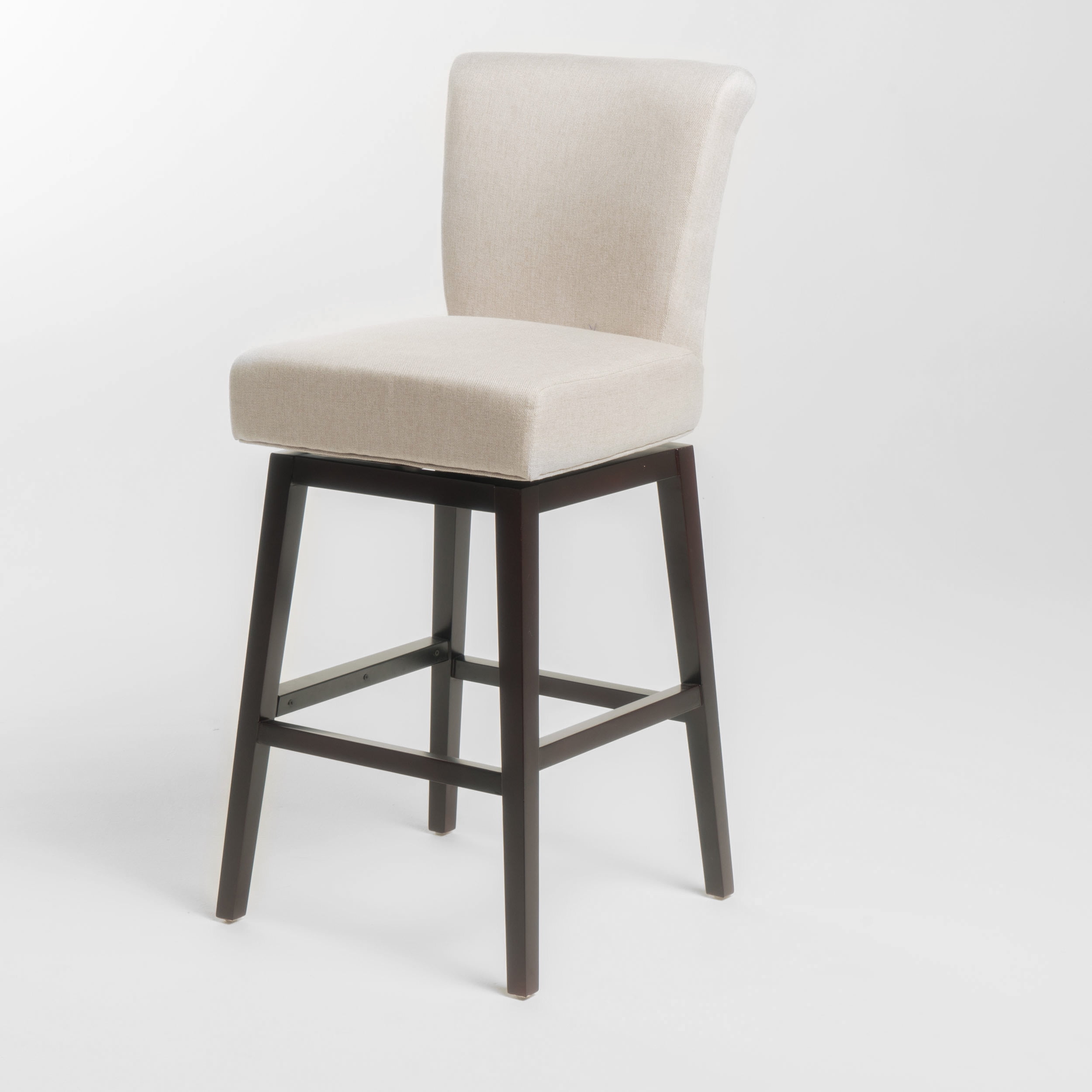 Noble House Hannah Wheat Fabric Swivel Barstool - Image 2