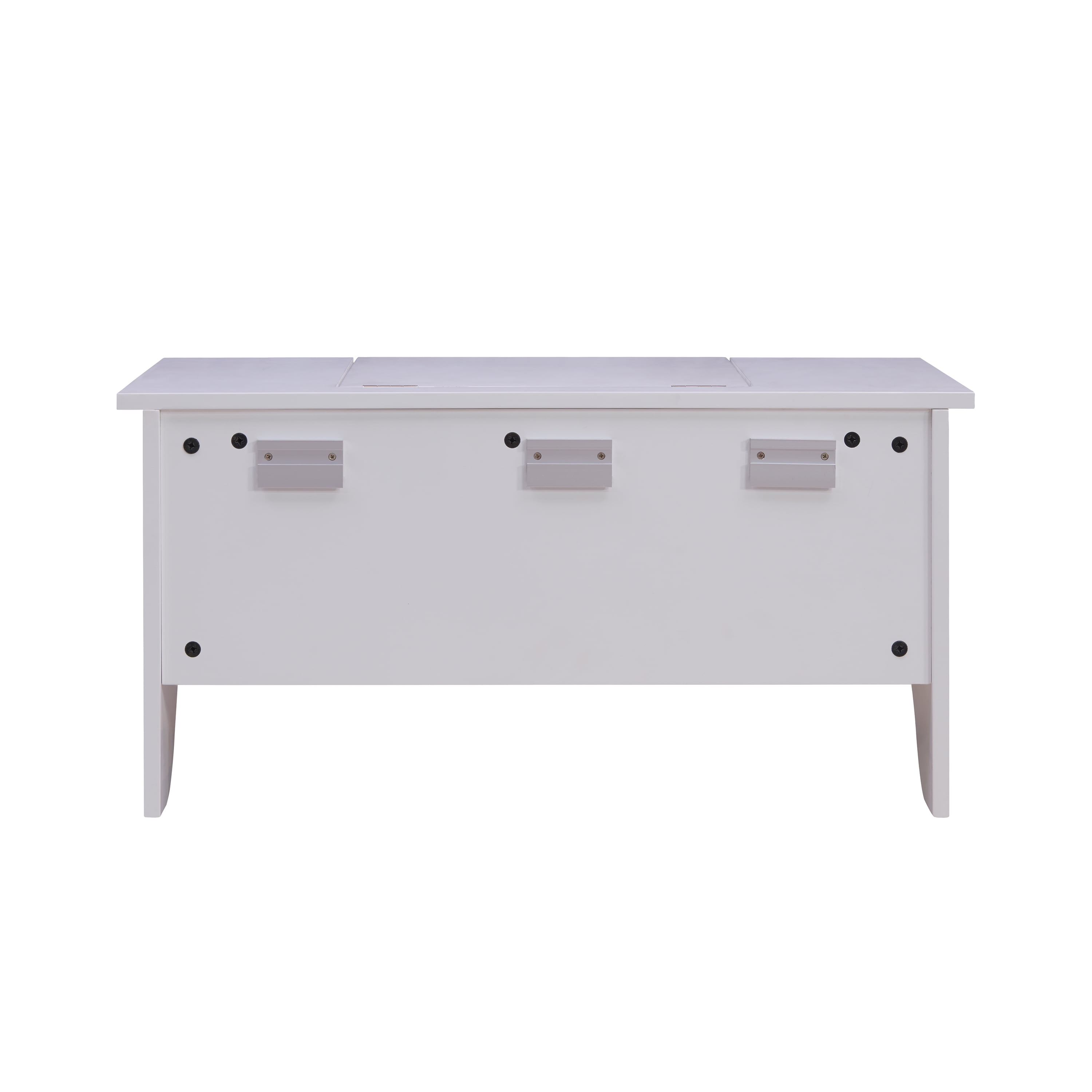 SEI Furniture White Wall Mount Ledge with Vanity Mirror 31.75 x 16 - Image 16