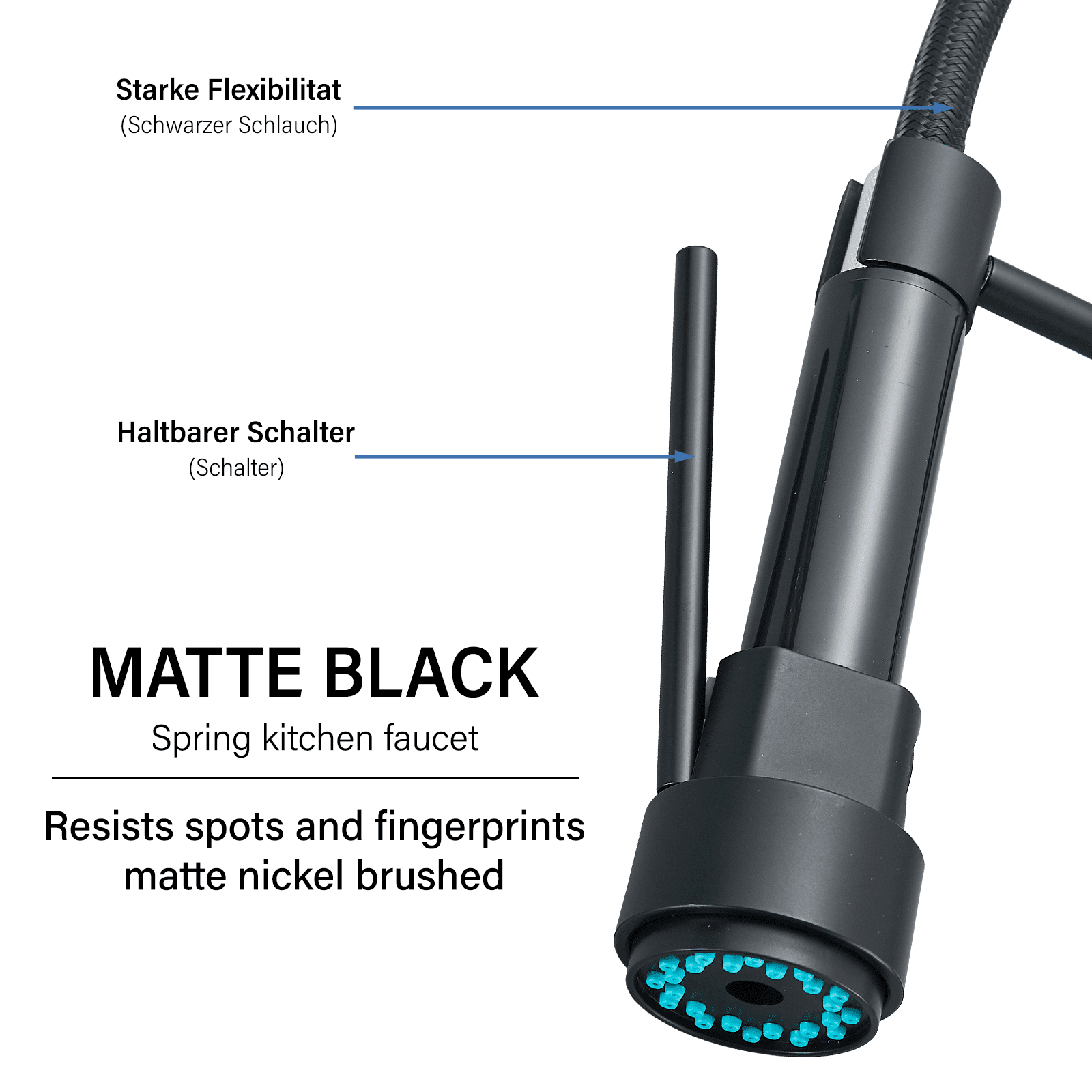 Cesinkin Brass Oil Rubbed Bronze Kitchen Faucet - Image 8