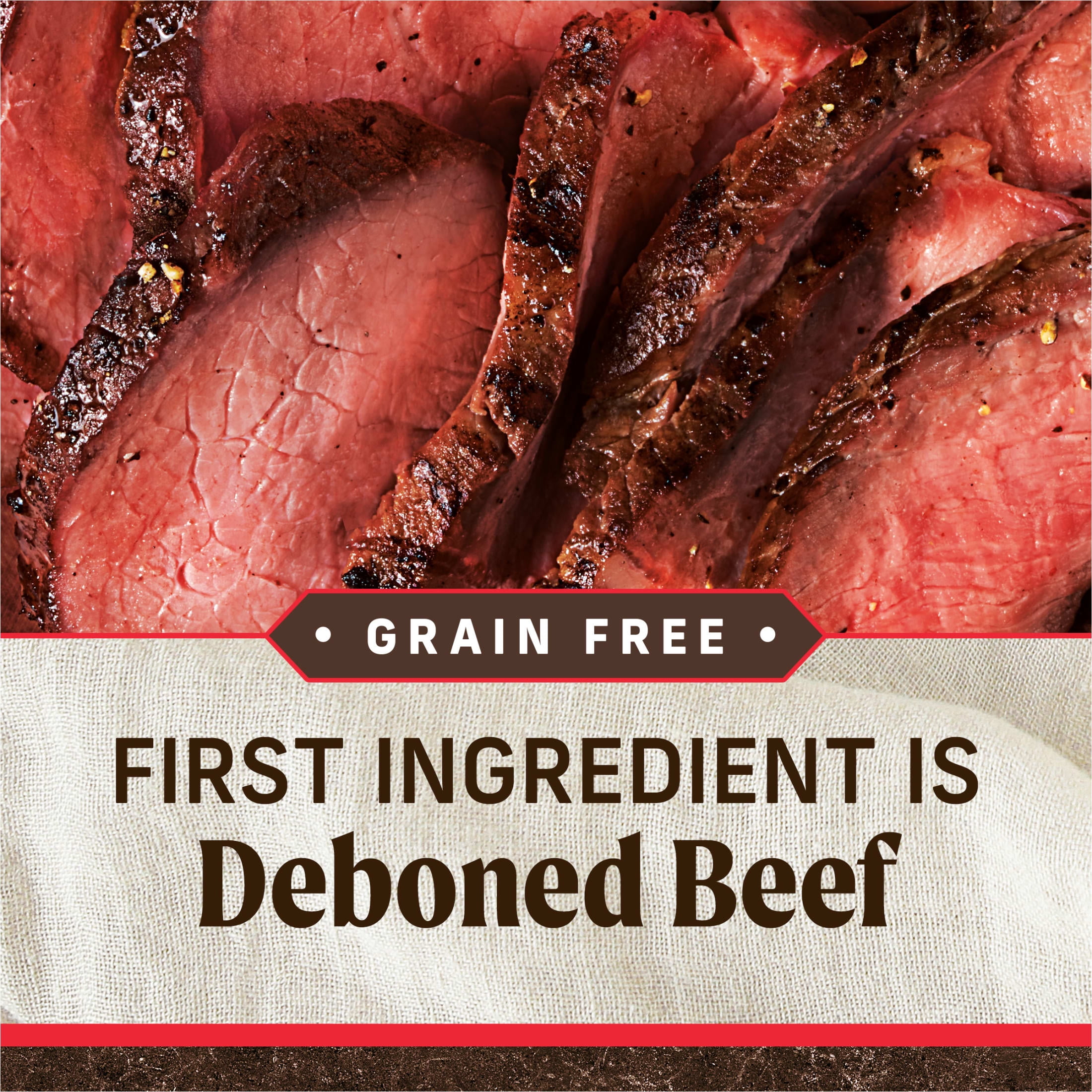 Merrick Grain-Free Dry Dog Food for Adults, High Protein Real Bison, Beef & Sweet Potato, 22 lb Bag - Image 4