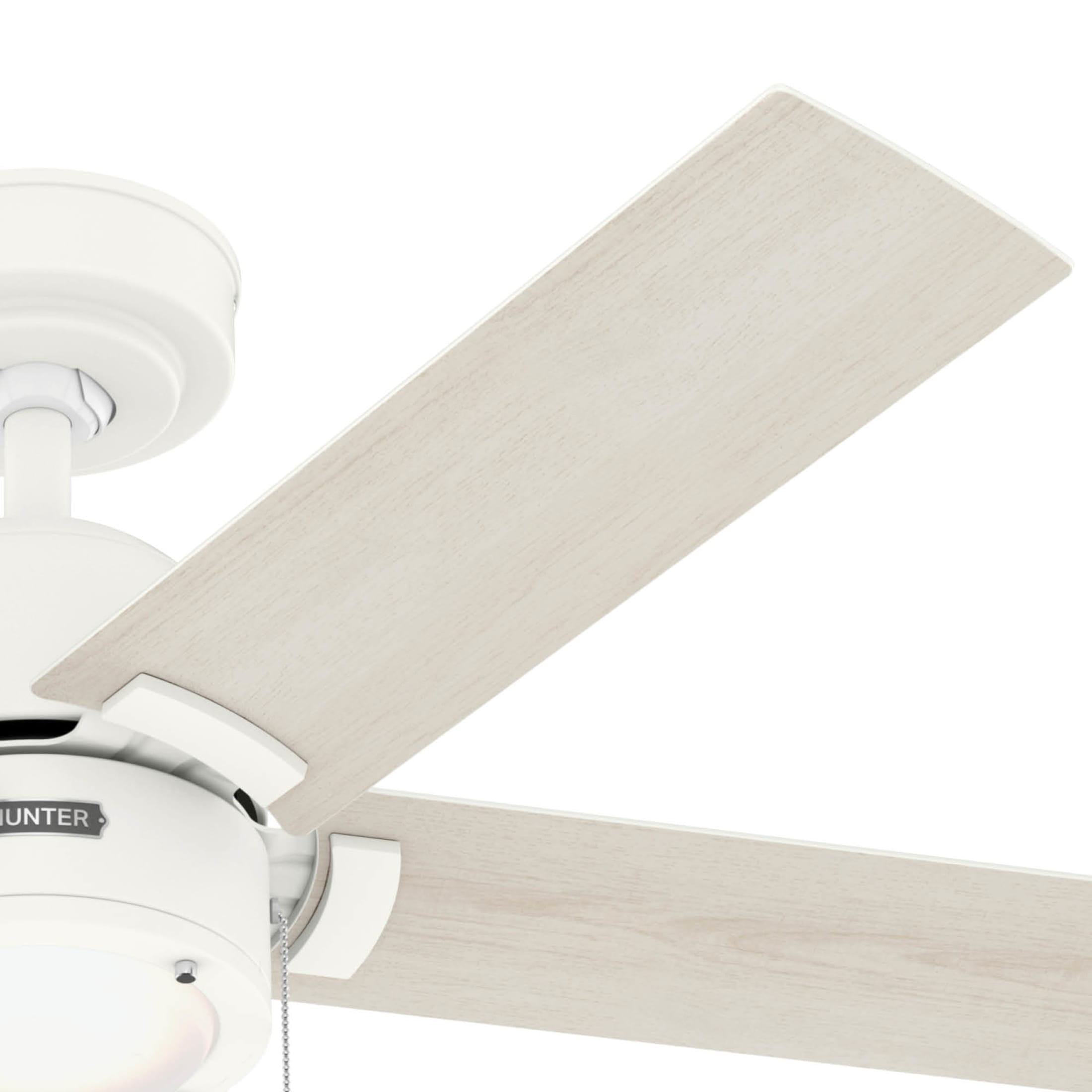 Hunter - Erling Indoor Ceiling Fan With Light, 44-inch, Matte White, Casual-style, 3-speed WhisperWind Motor, 51708, for Living Rooms, Bedrooms - Image 15