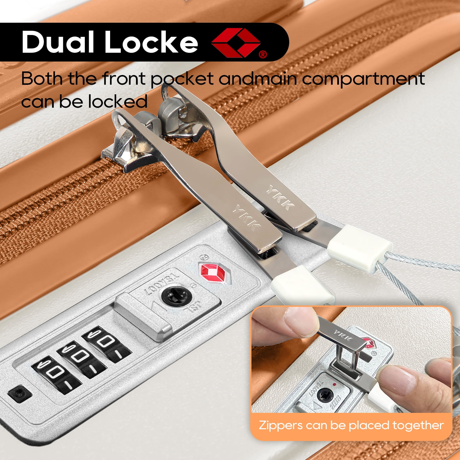 Joyway Front Opening Cover Carry-on Luggage Side Hooks TSA Lock Spinner Wheels YKK Zippers - Image 6