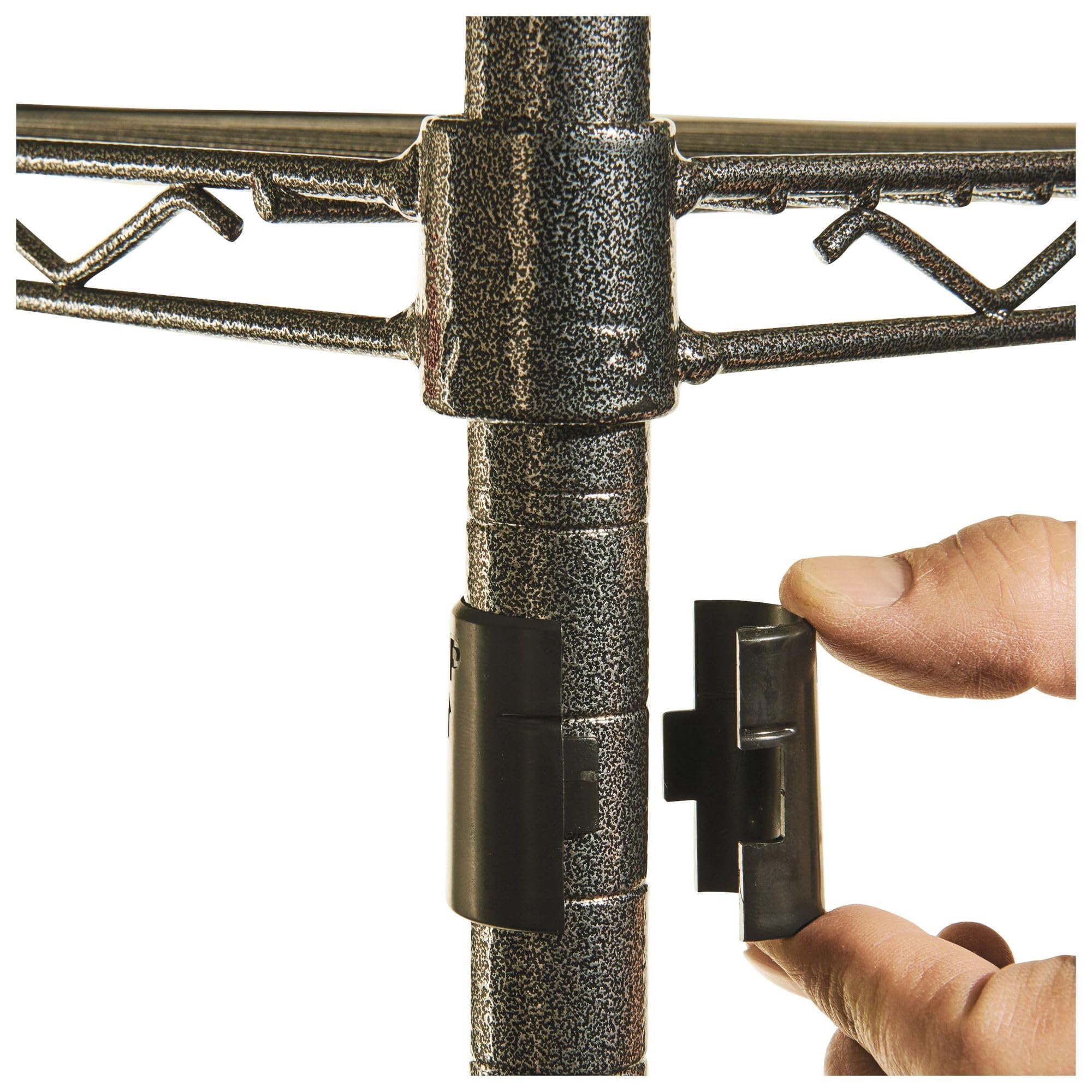 Alera Wire Shelving Starter Kit, Four-Shelf, 36w x 18d x 72h, Black Anthracite -ALESW503618BA - Image 4