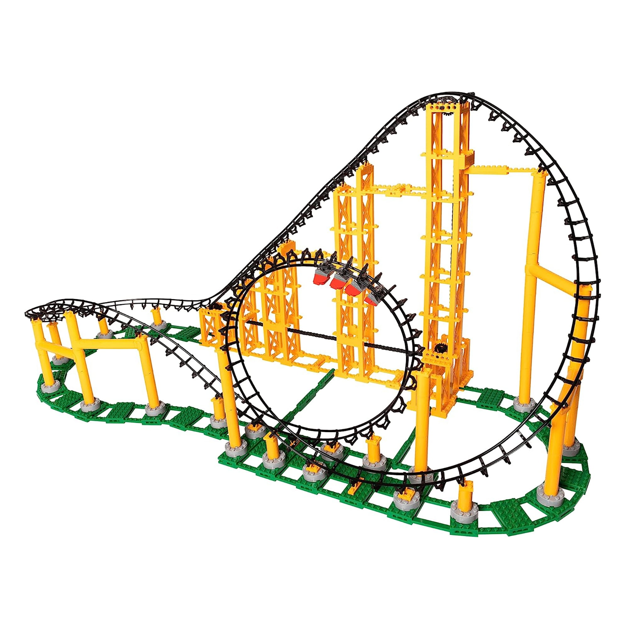 CDX Blocks: Sidewinder - 825 Pieces, Building Brick Set, Gravity Powered Looping Coaster Model, Promotes STEM Learning - Image 3