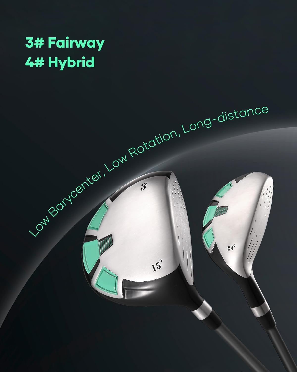 Naipo Golf Club Set 9 Piece Complete Golf Set for Right Handed with Stand Bag and 3 Bonus Head Covers - Image 9