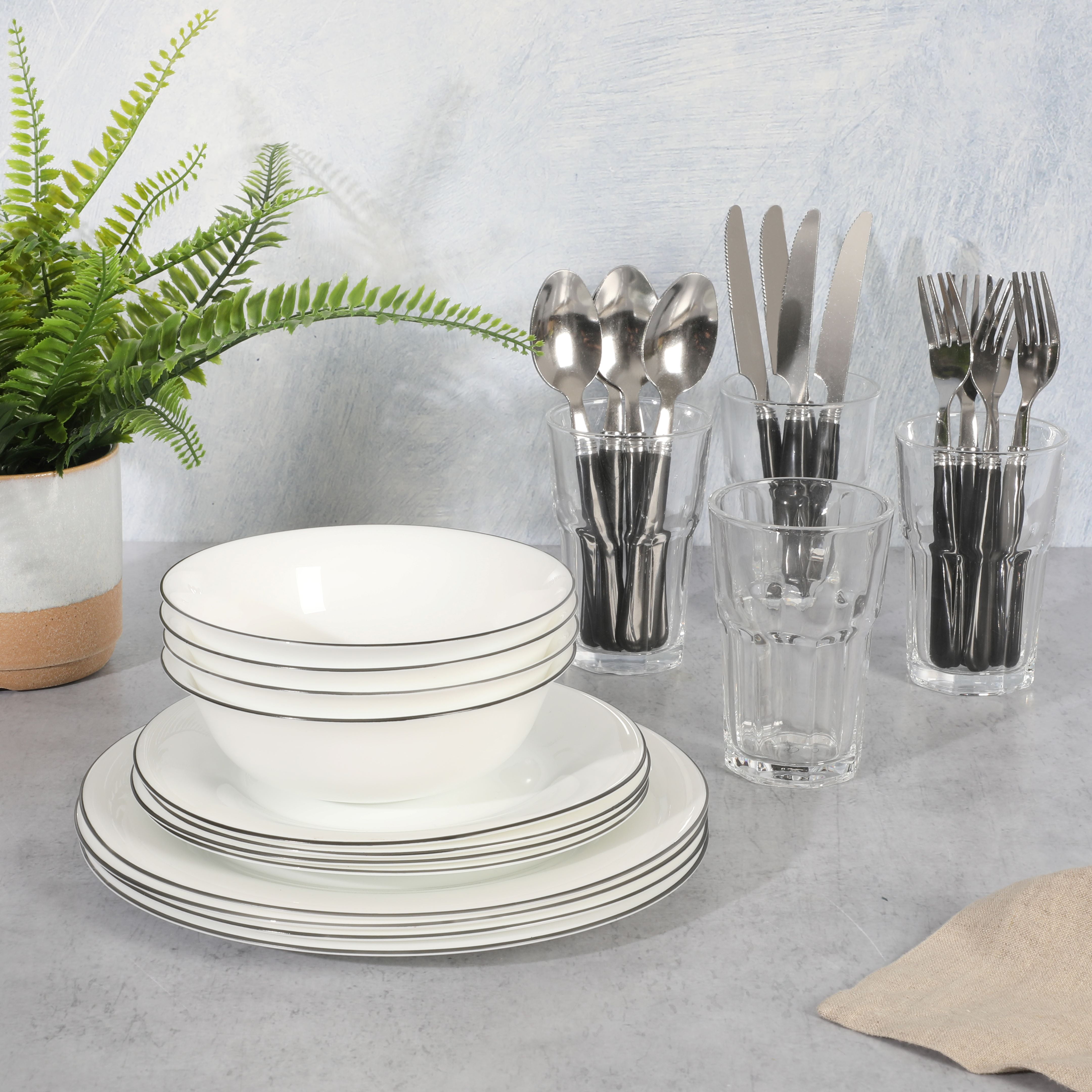 Gibson Home 71-Piece Cookware Set with Stainless Steel & Nonstick Cooking Pots & Pans, Bakeware & Cooking Utensils, Full Kitchen & Dinnerware Set - Image 33