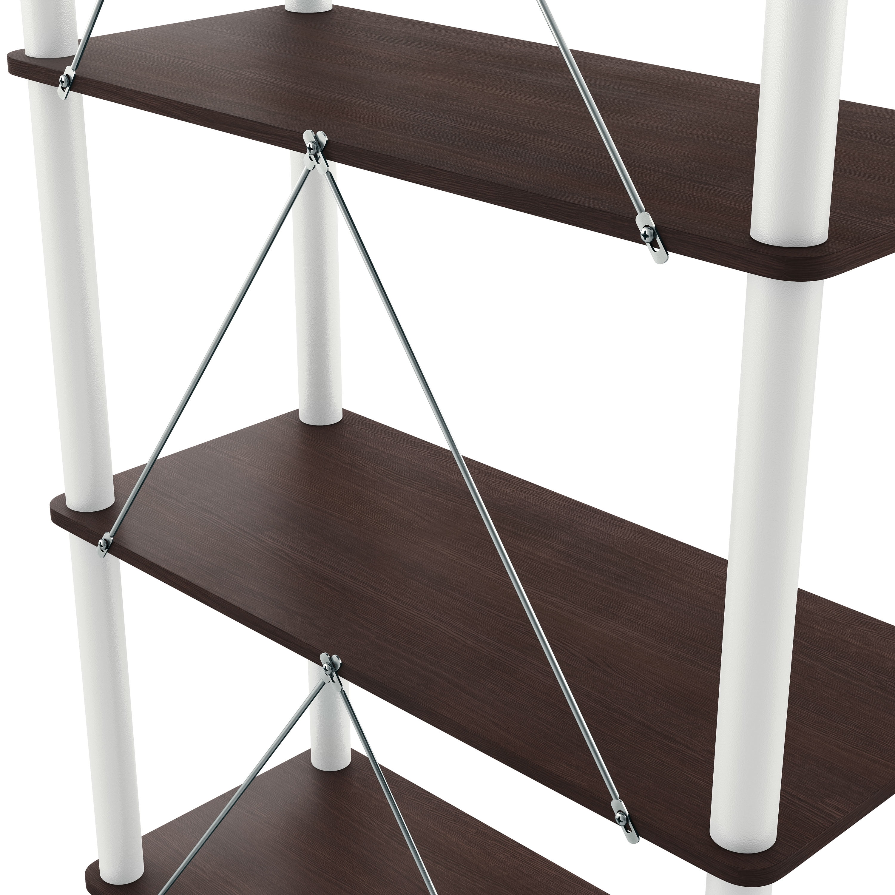 Furniture of America Brooks Adult Open Display Shelf Bookcase, 2-Tier 47-inch TV Stand, Espresso - Image 5