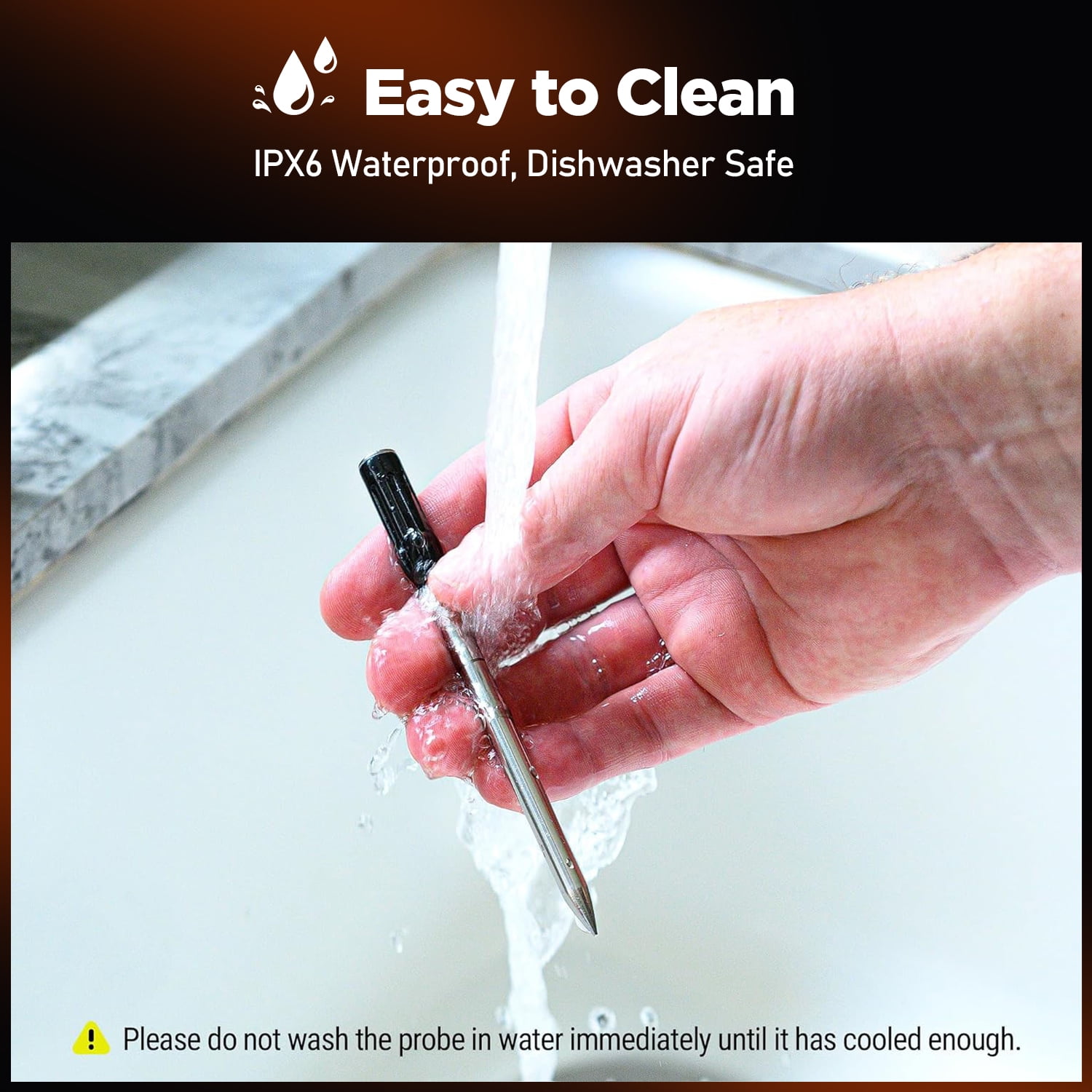 Smart Wireless Meat Thermometer - Bluetooth Digital Food Cooking Thermometer APP Control Kitchen Thermometer for Oven Grill BBQ Smoker - Image 4