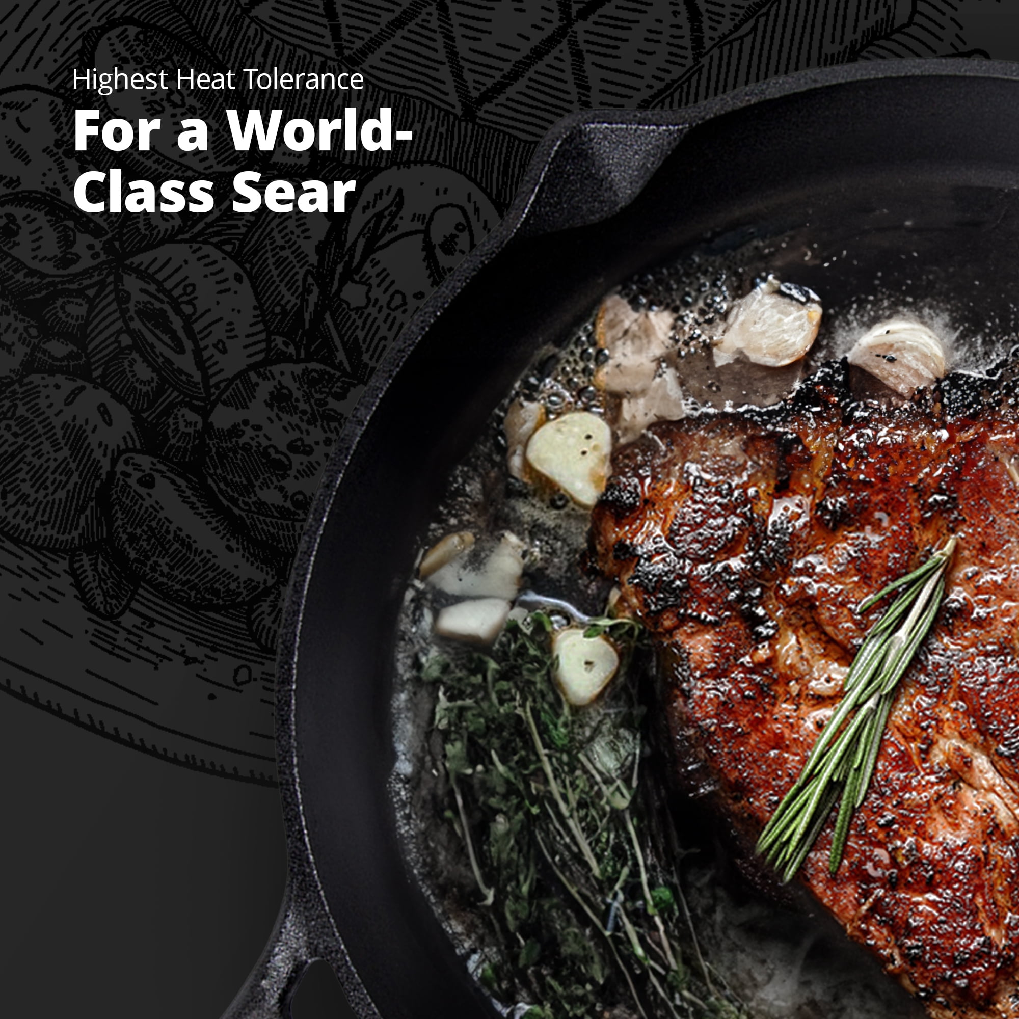 Greater Goods 10 inch Cast Iron Skillet, Pre-Seasoned for Oven, Stove, Universal Cooking - Image 7