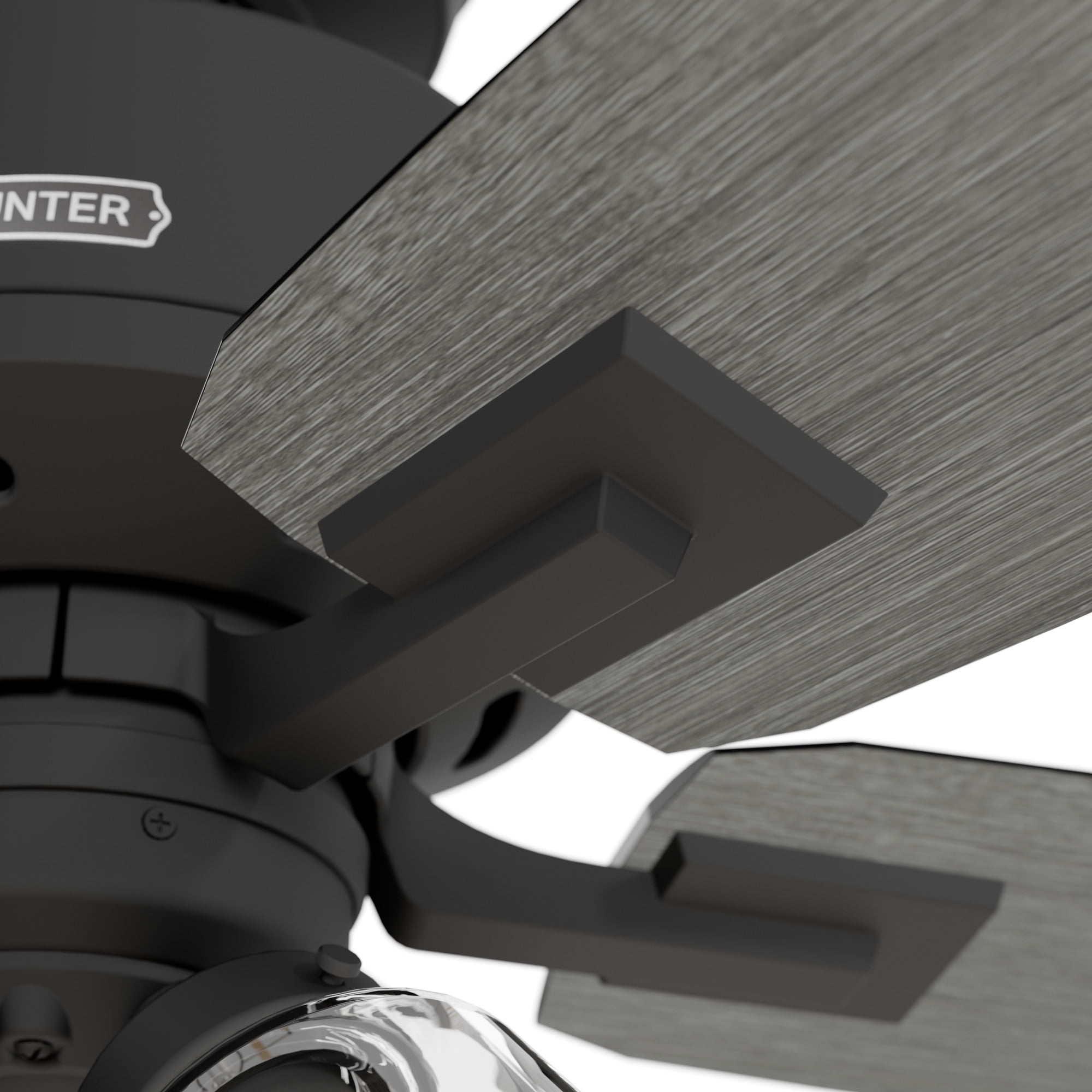 52425-Hunter Fans-Gatlinburg - 5 Blade Ceiling Fan with Light Kit-19.02 Inches Tall and 44 Inches Wide-Matte Black Finish - Image 12
