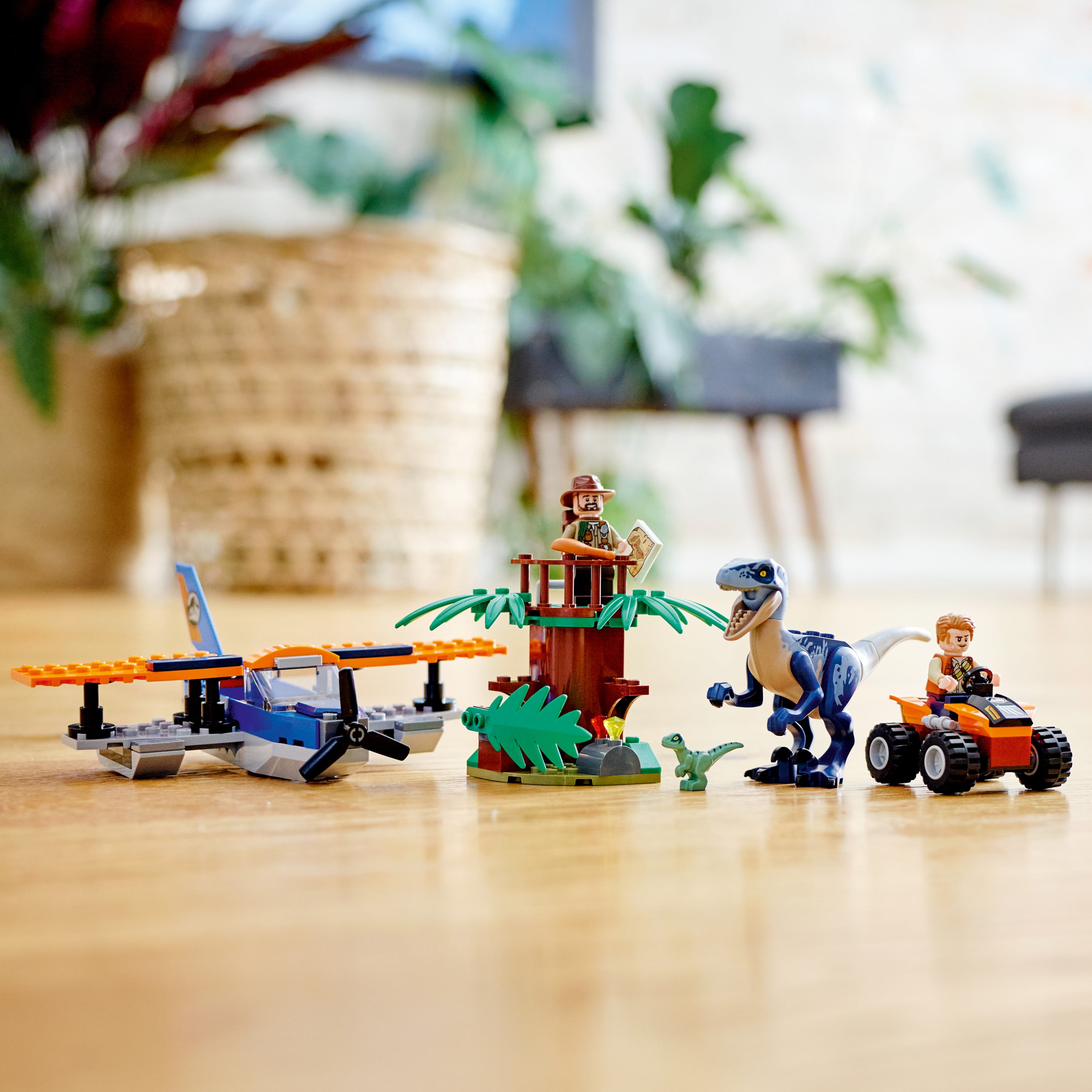 LEGO Jurassic World Velociraptor: Biplane Rescue Mission 75942 Dinosaur Building Set for Preschool Kids (101 Pieces) - Image 6