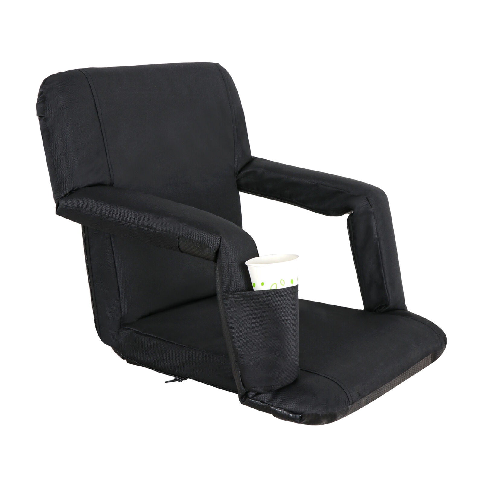 3 Colors Wide Stadium Seat for Bleachers Reclining Stadium Chair w/Back Cushion - Image 9