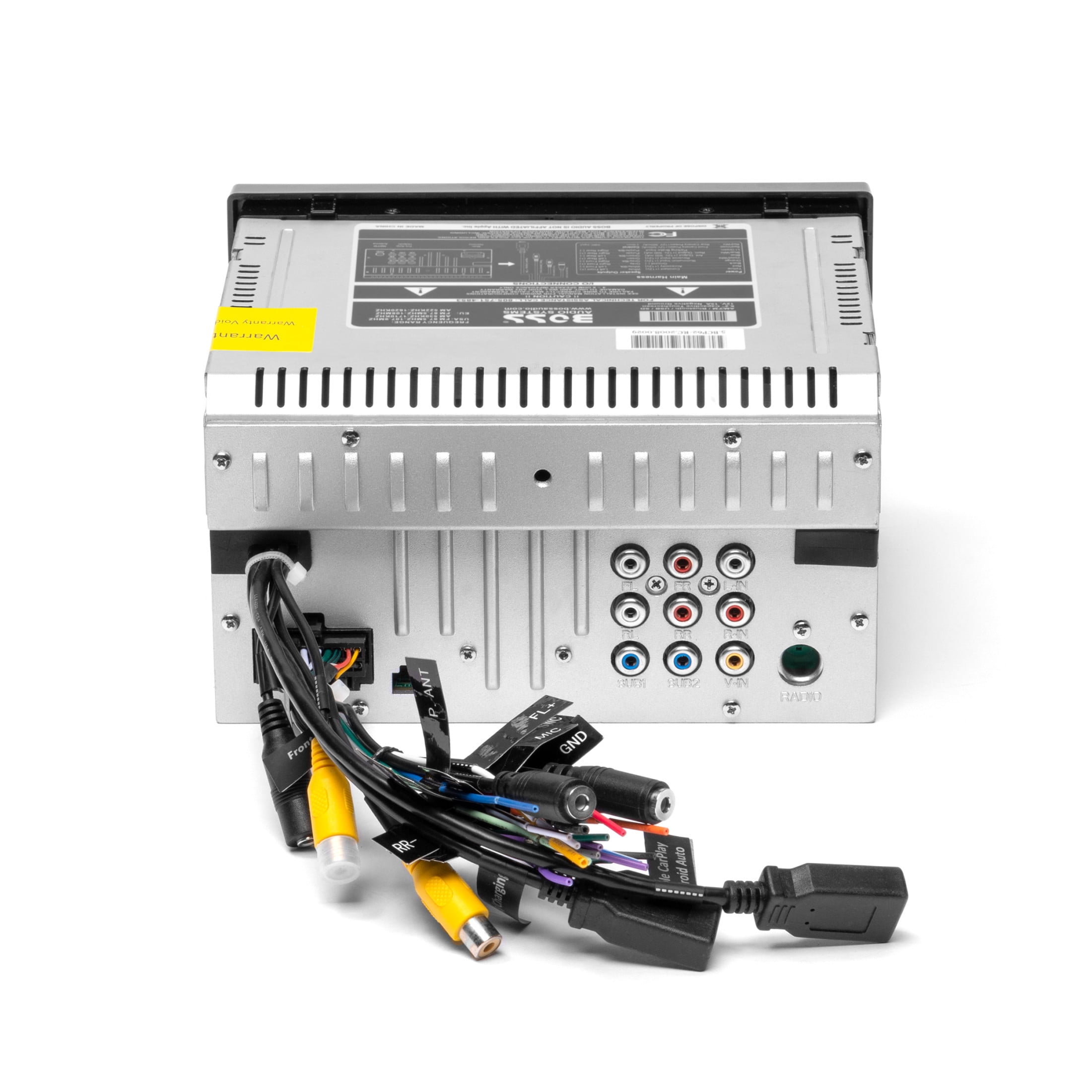 BOSS Audio Systems BVCP9700A Double Din Car Stereo with Apple Carplay & Android Auto, 7" Touchscreen Car Radio, Bluetooth, AM/FM Receiver, Double Din Radio, No CD/DVD, Multi-Color Illumination - Image 3