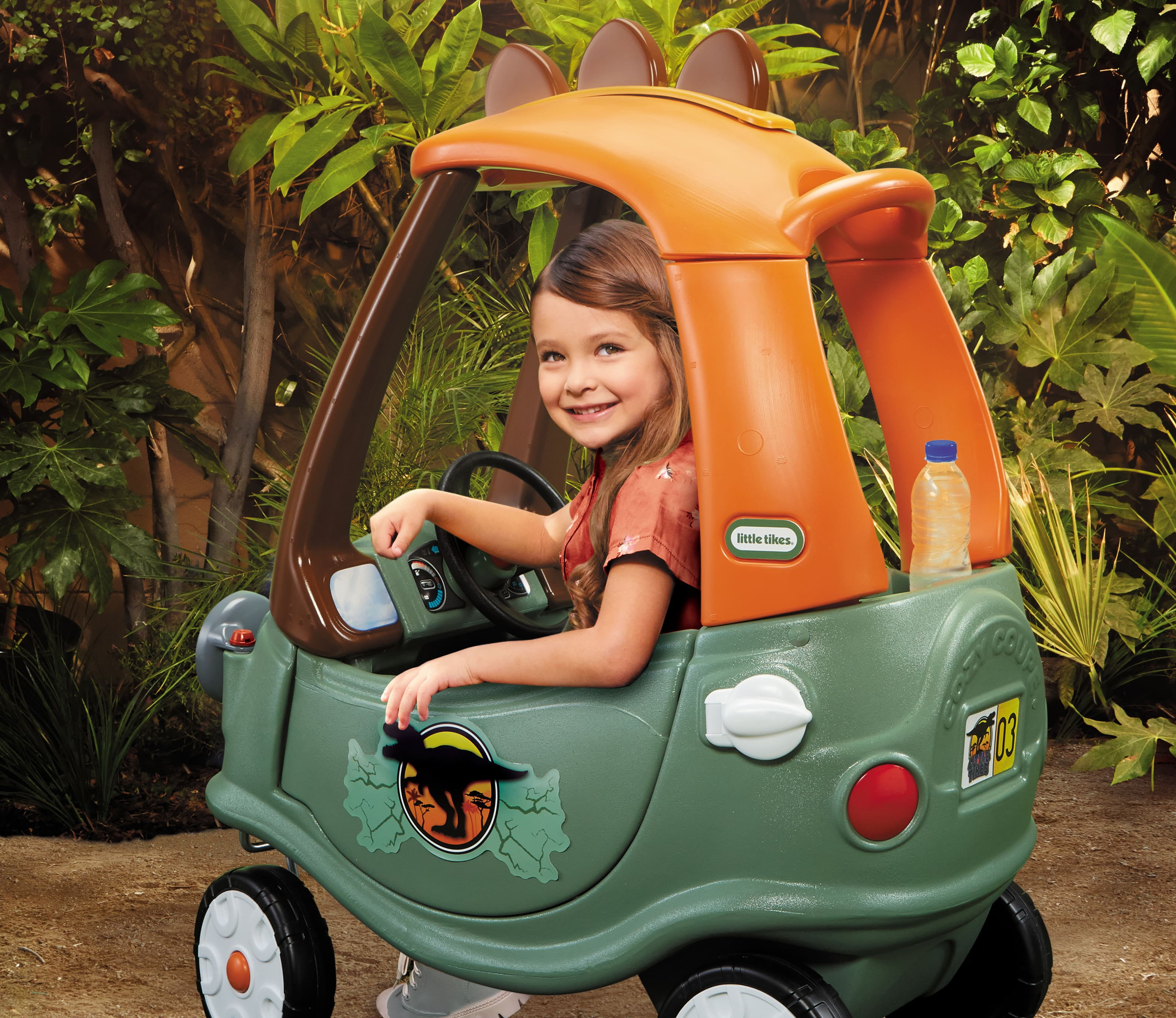 Little Tikes T-Rex Cozy Coupe Powered Ride-Ons, Multicolor, 29.50 x 16.50 x 36.00 - Image 3