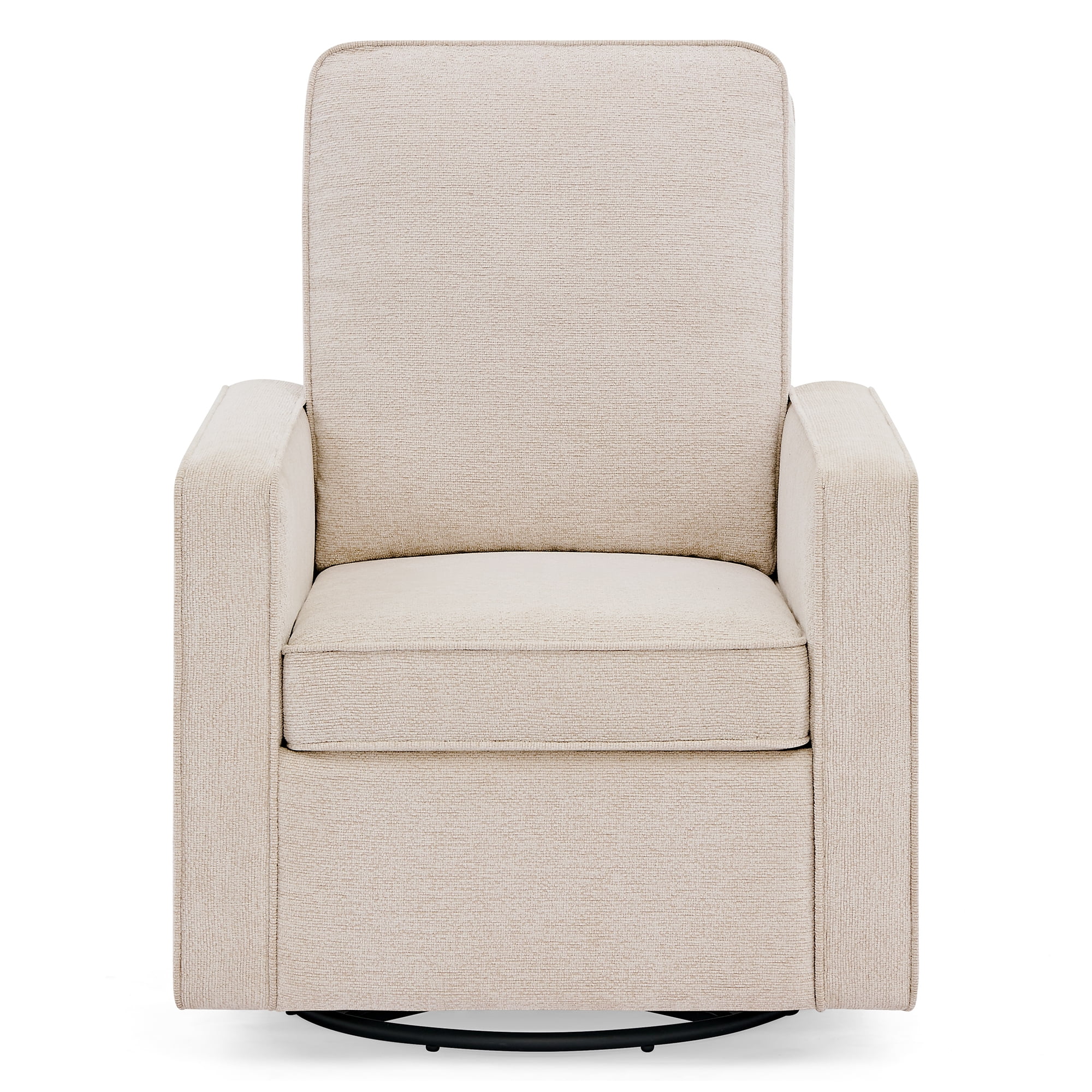 Delta Children Noah Upholstered Swivel Glider with Stain-Resistant Performance Fabric- Greenguard Gold Certified, Almond - Image 14