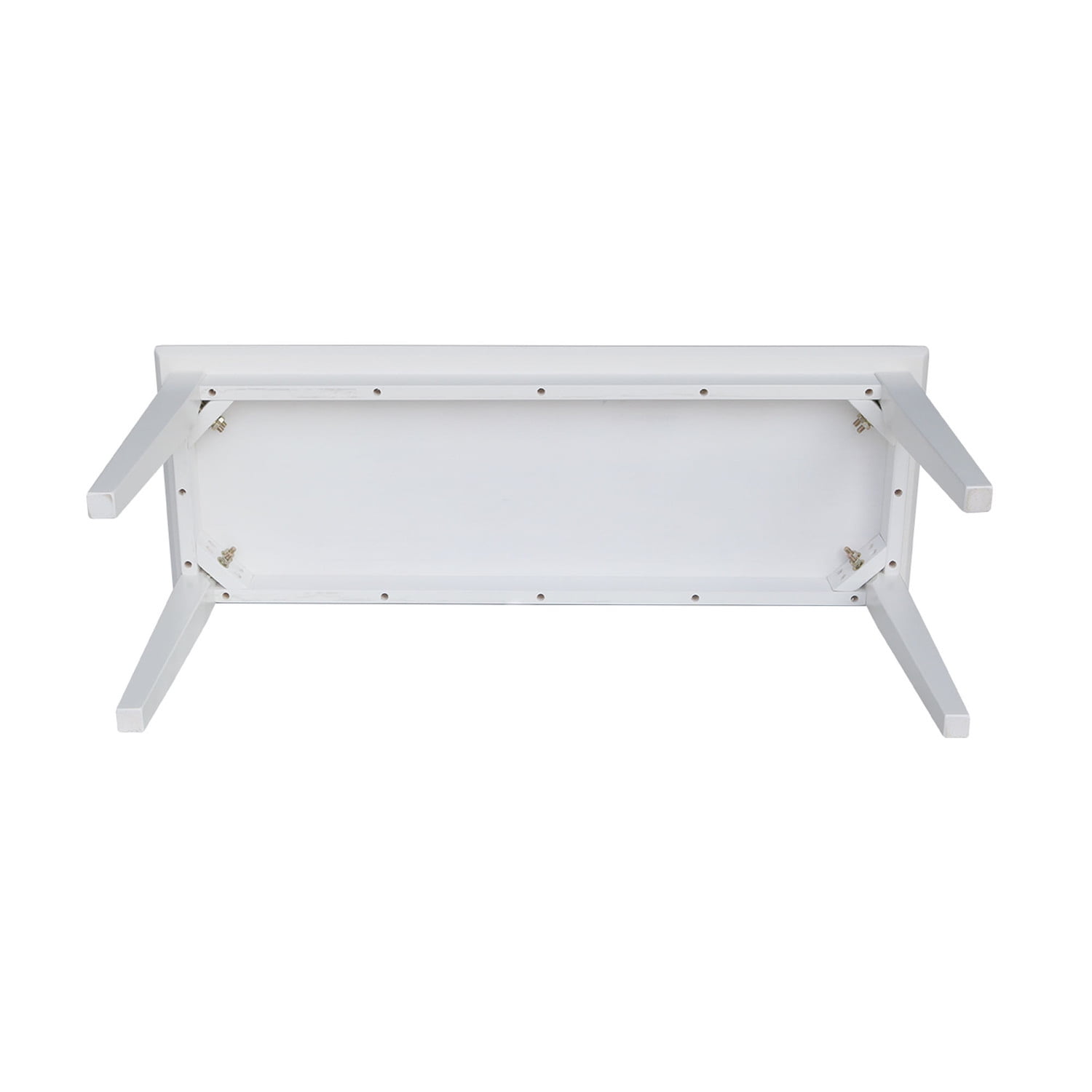 Shaker Styled Solid Wood Bench in White - Image 6