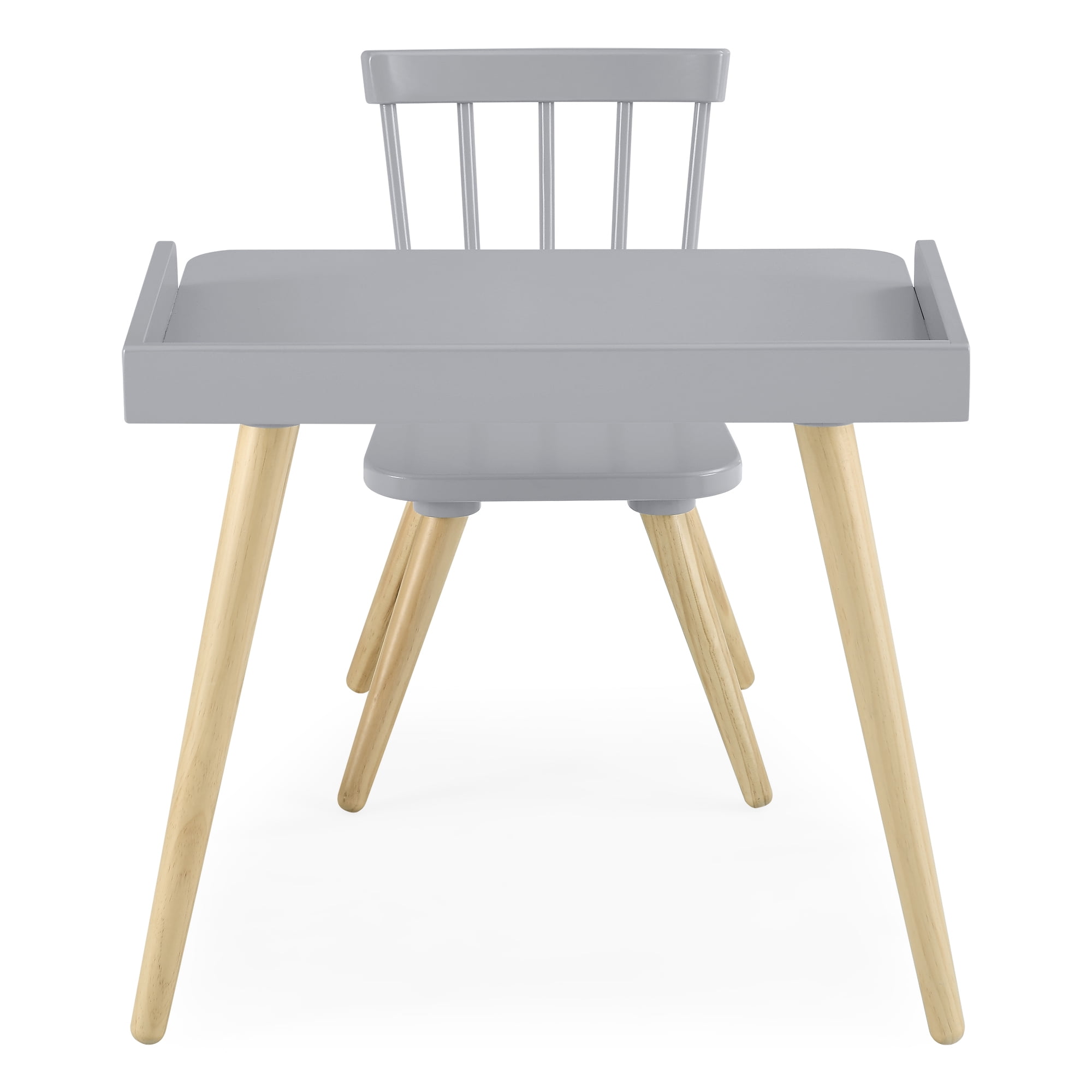 Delta Children Essex Desk & Chair Set, Green Guard Gold Certified, Greenguard Gold Certified, Grey/Natural - Image 9