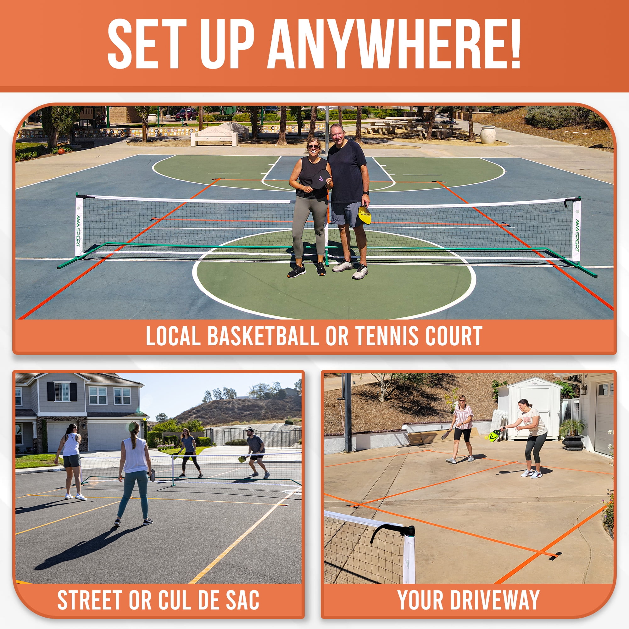 Cortable Easy Set Up Temporary Pickleball Court Lines - Image 4