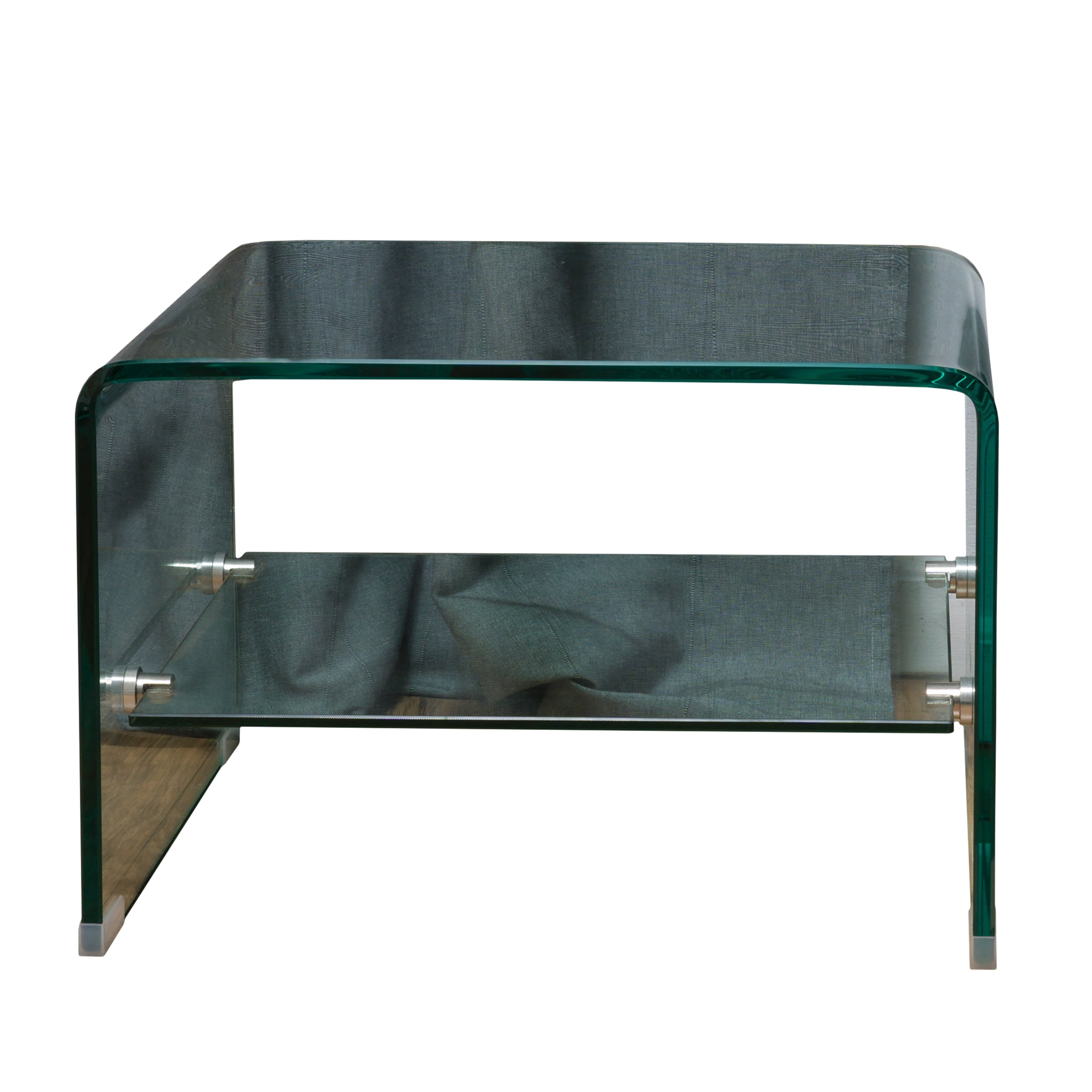 Noble House Manning 12mm Tempered Glass End Table, Clear - Image 12