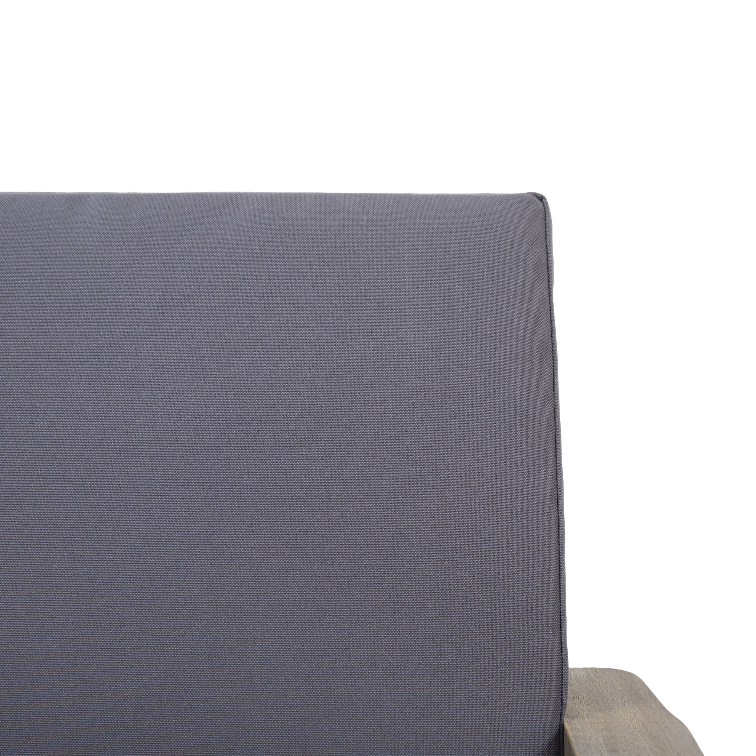 Sasha Outdoor Acacia Wood Club Chairs with Cushions, Set of 2, Gray, Dark Gray - Image 8