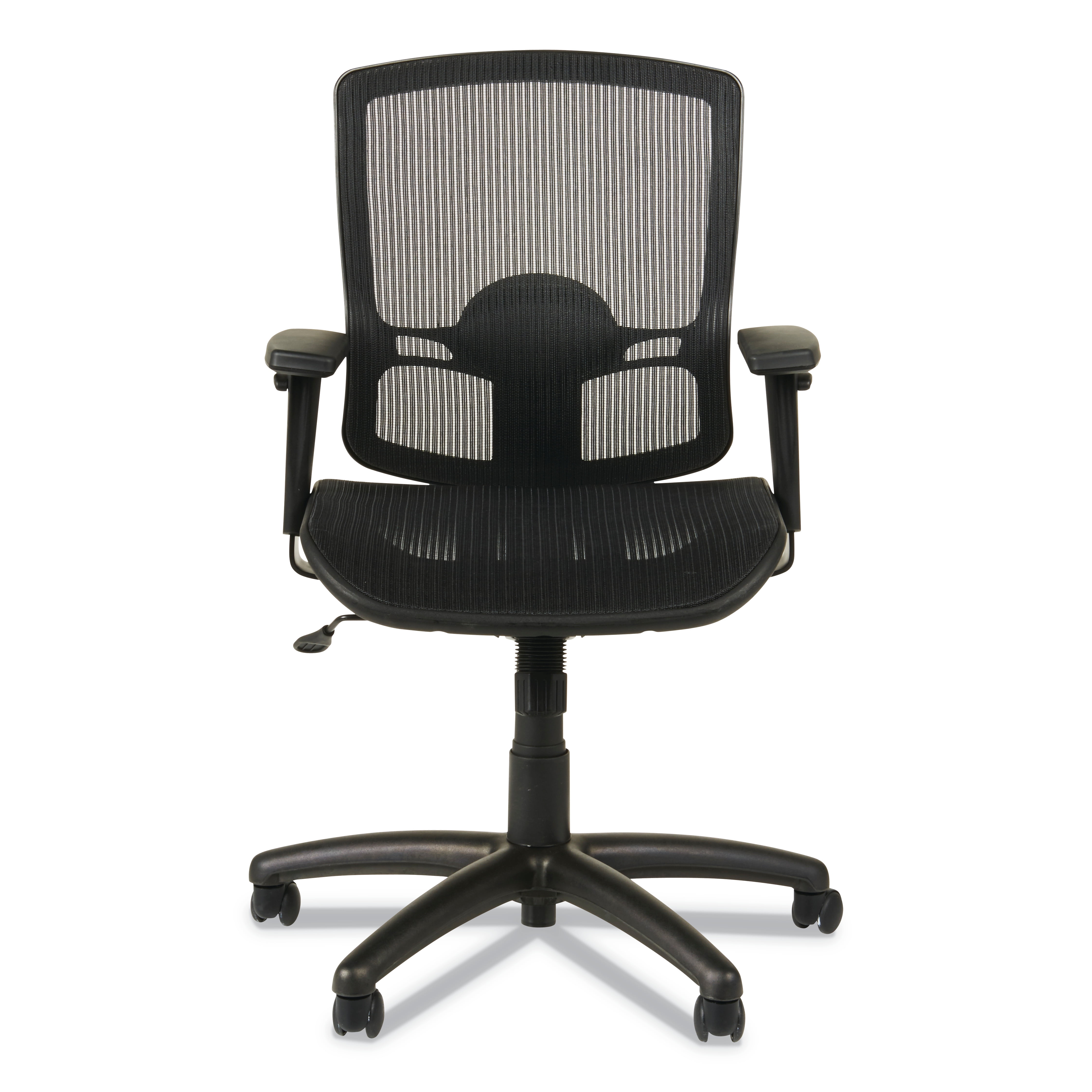Alera Etros Series Suspension Mesh Mid-Back Synchro Tilt Chair, Supports Up to 275 lb, 15.74" to 19.68" Seat Height, Black - Image 3