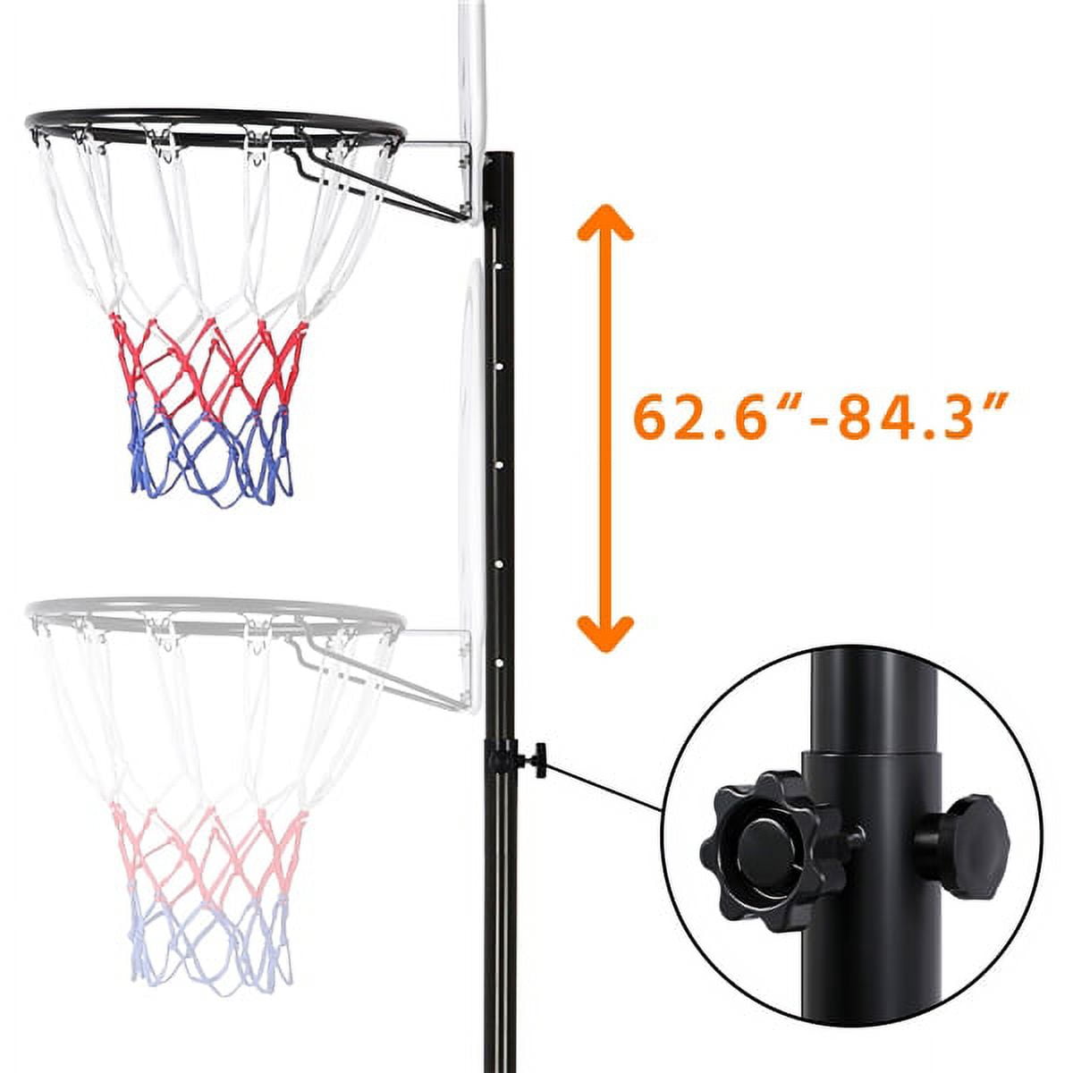 Alden Design 6.4-8.2 ft Adjustable Height Basketball Hoop System Indoor/Outdoor ( Kids/Youth) - Image 12