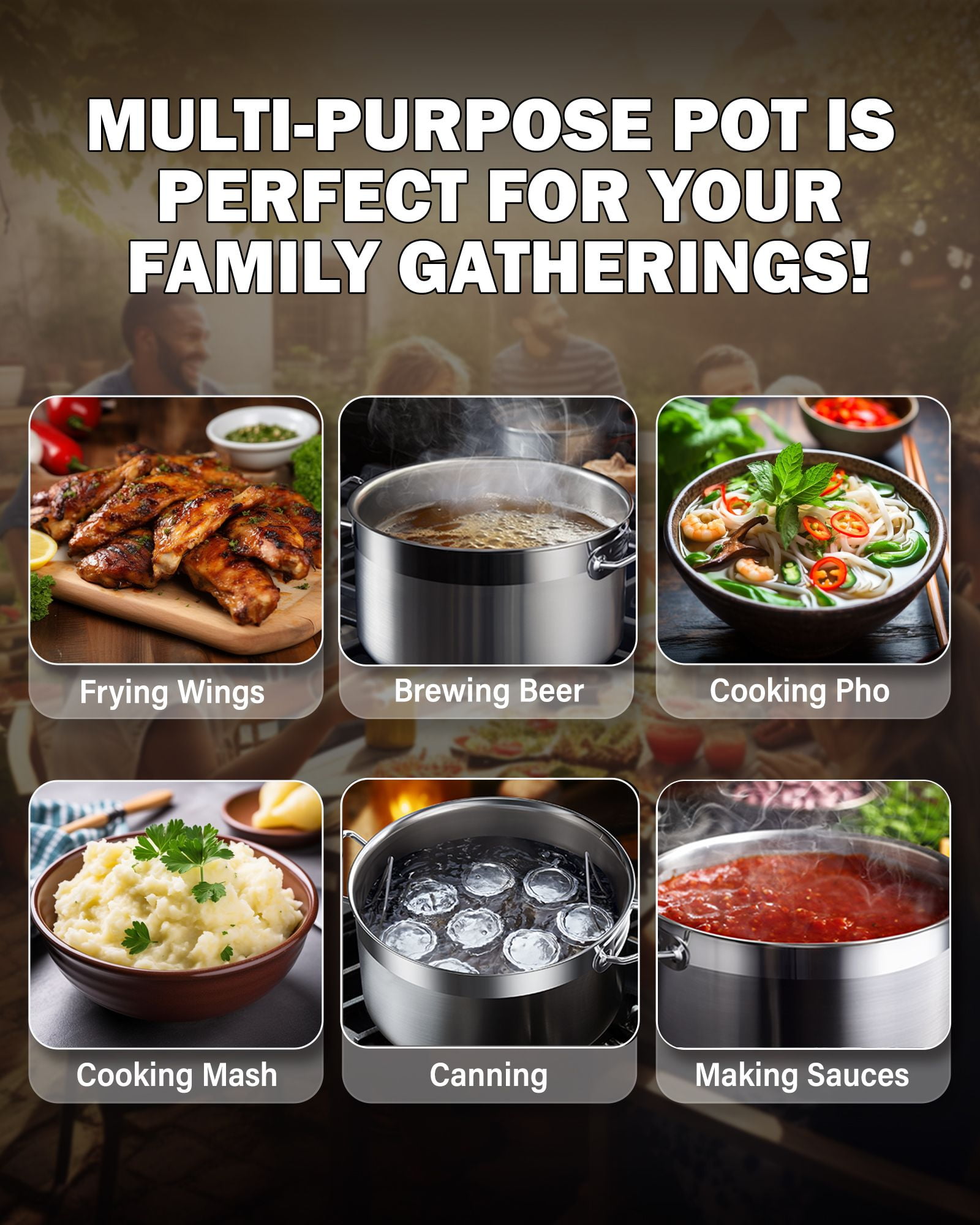 Cooks Standard Stainless Steel Stockpots, 30 Quart Professional Grade Large Stock Pot with Lid, Oven Safe Kitchen Big Pot for Cooking, Silver - Image 5