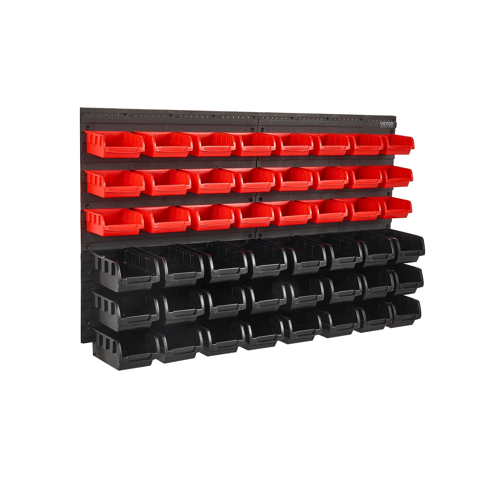 KFFKFF Wall Mounted Storage Bins Small Parts Organizer Garage Tool Rack 48 Bins - Image 2