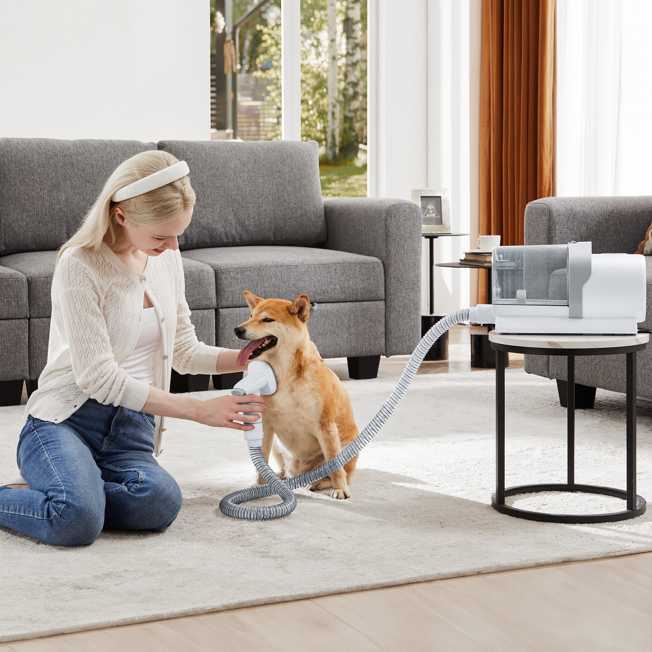 edx Dog Grooming Kit, 2.5L Pet Hair Grooming Vacuum, 5-In-1 Electric Clippers Cleaning Sets For Dog/Cat/Other Animals - Image 8