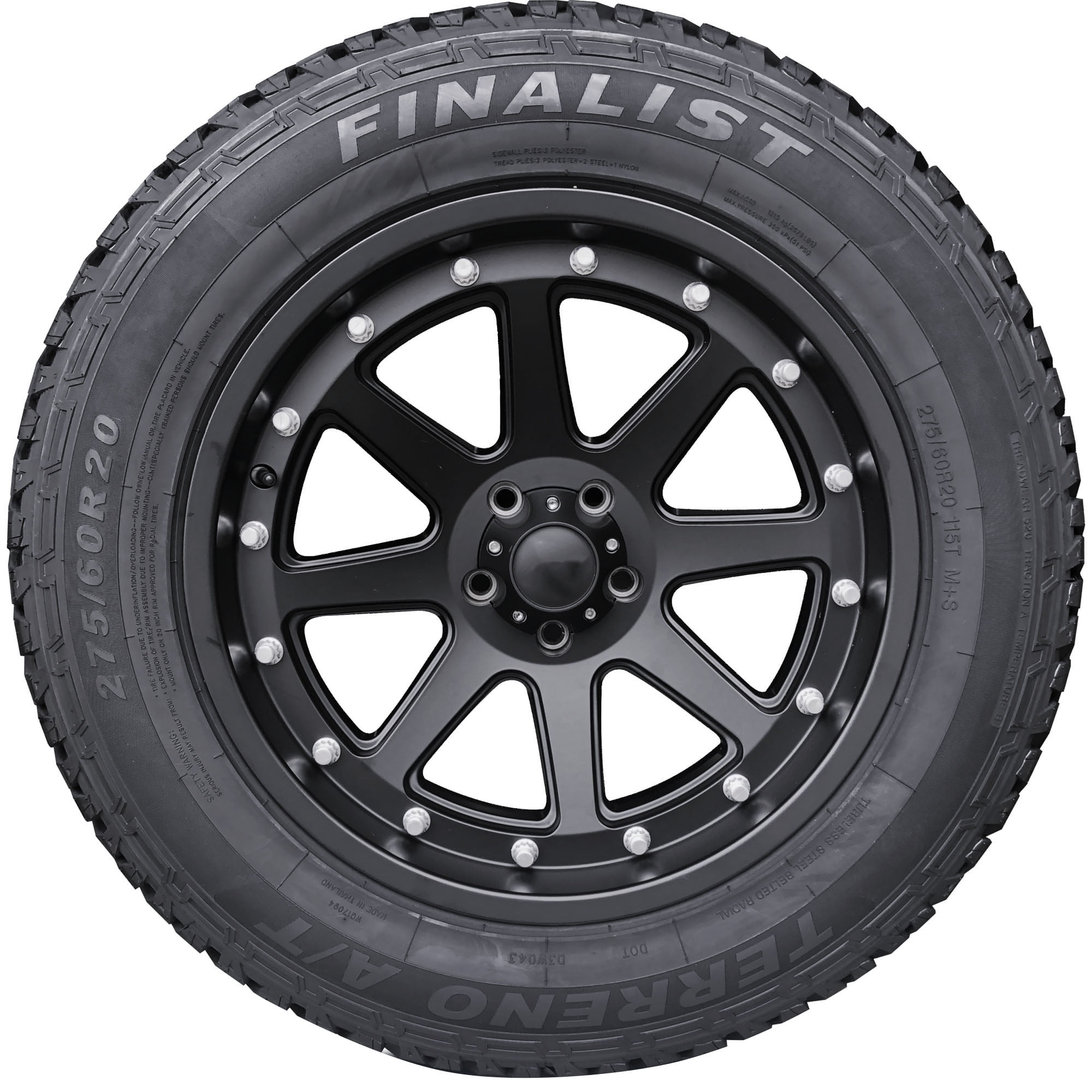 Finalist Terreno AT All Terrain 245/65R17 107T Light Truck Tire - Image 3